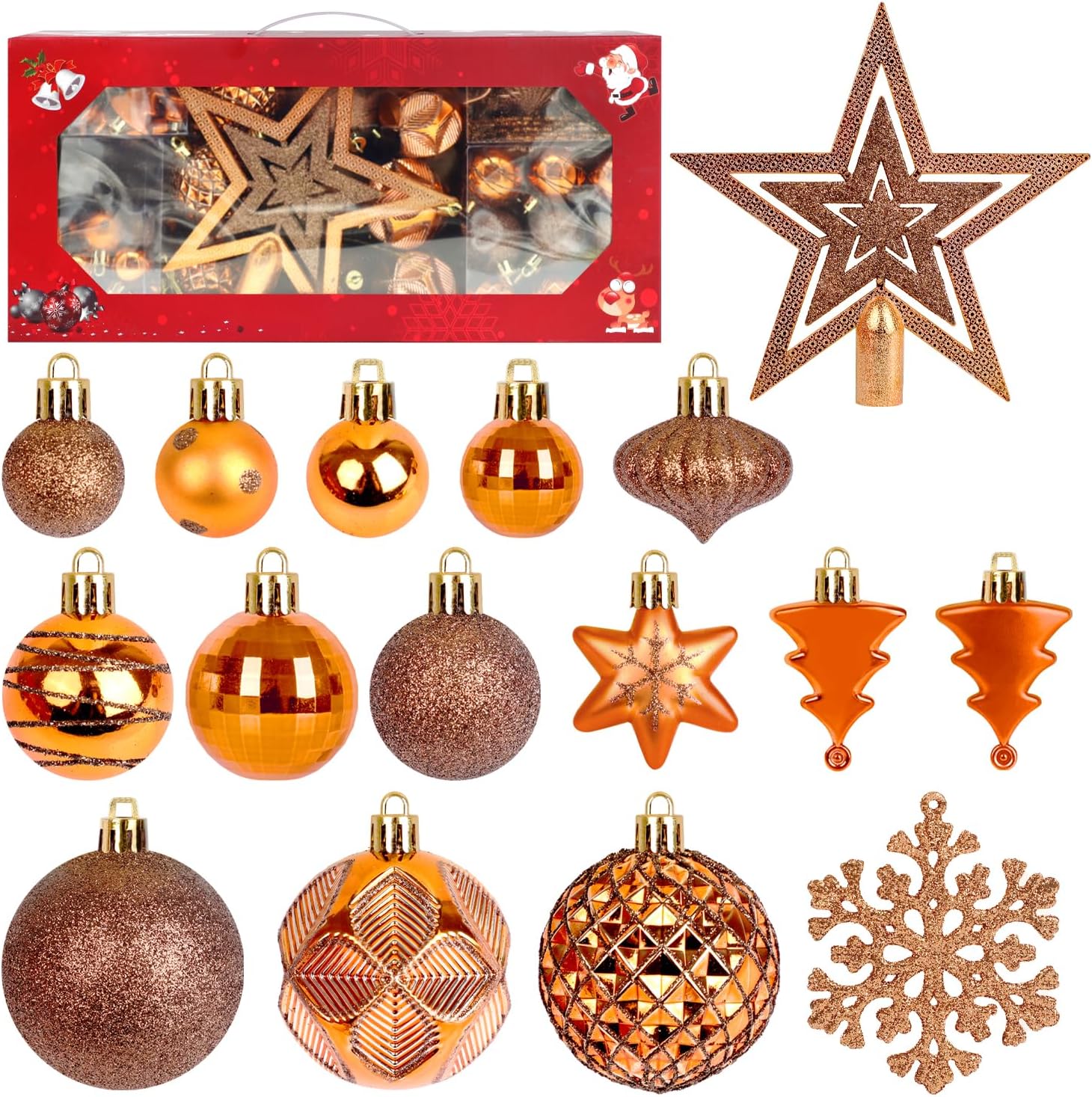 105 Piece ZALAON Bronze Shatterproof Christmas Baubles Set-image-e8421adb-2d6f-43a9-82a5-708def4ea114-56572