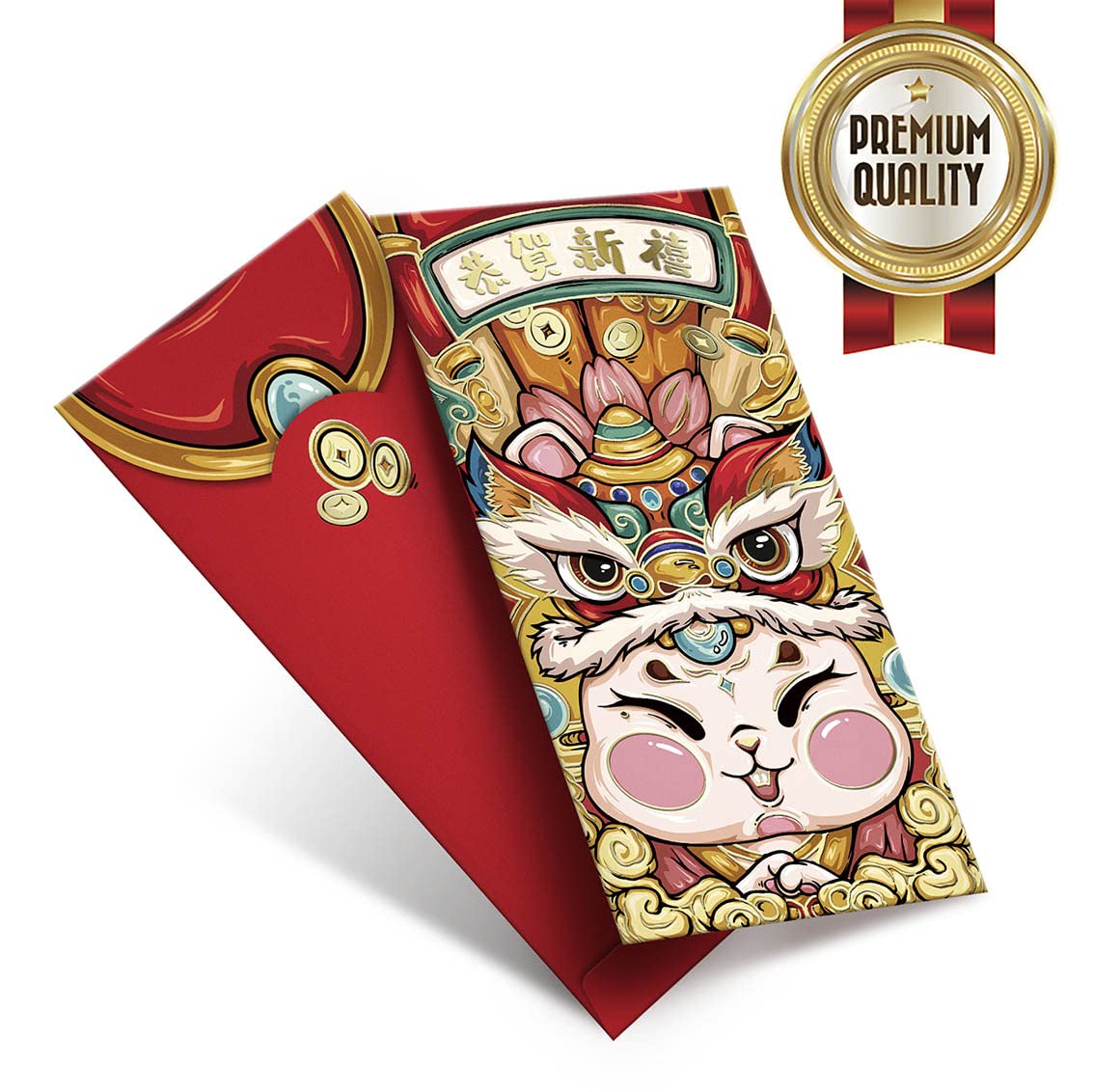 Premium Chinese New Year Red Envelopes 50 Pack - Trendy Lai See Hong Bao for Weddings & Festivals-image-da20cc7b-8199-4e9a-9a12-812a53f26642-48535
