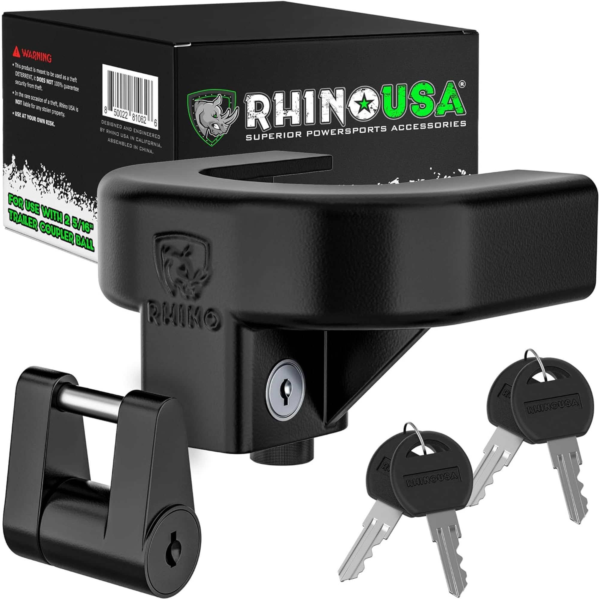 Heavy Duty Trailer Hitch Lock - Black 2-5/16in-image-4b241f0d-f67b-4f6f-abdb-b86cf4c475d1-102719