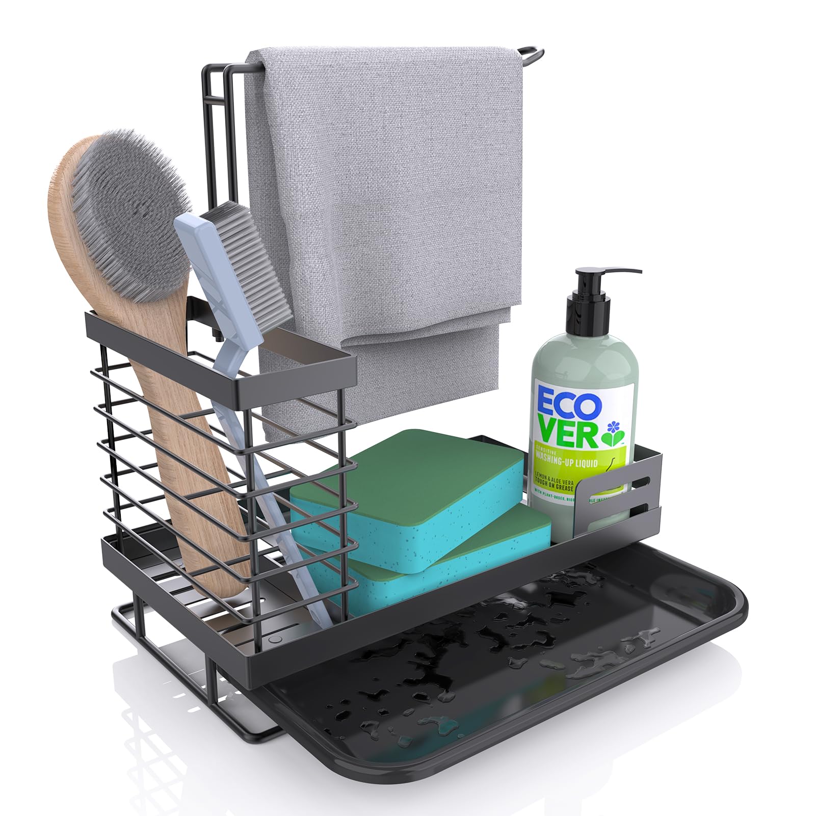 Priksia Sink Caddy Organiser - Sponge Holder, Sink Tidy, Kitchen-image-4dc6837c-95d8-4822-9af4-0266aec27dc3-2366