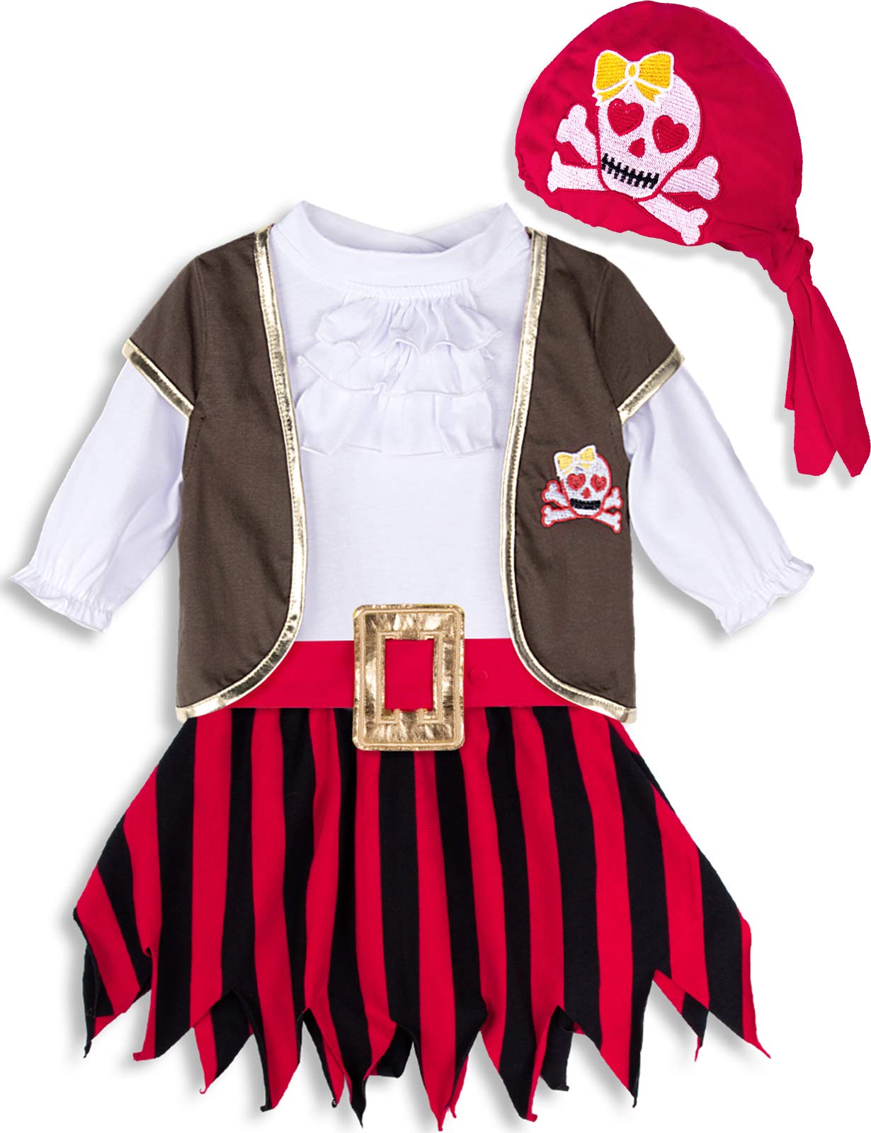 Girls Pirate Fancy Dress Costume - Pirate 3 Years-image-f4e389d1-6fa7-4896-89f3-7bf53bb44f55-109895