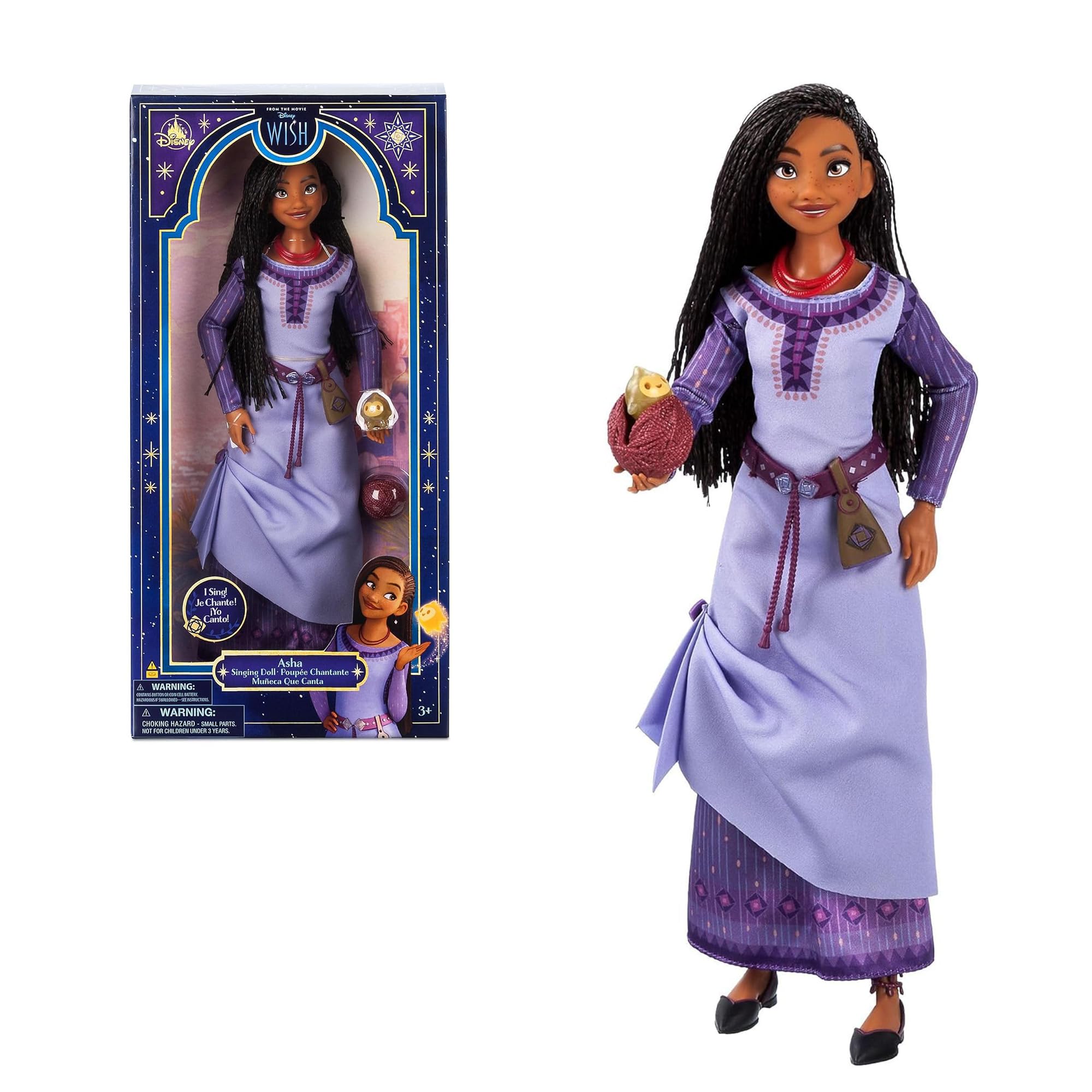 Disney Wish Asha Singing Doll - Purple 29cm-image-3c83cfd5-f732-4ef0-a5cd-726d02ed2865-112352