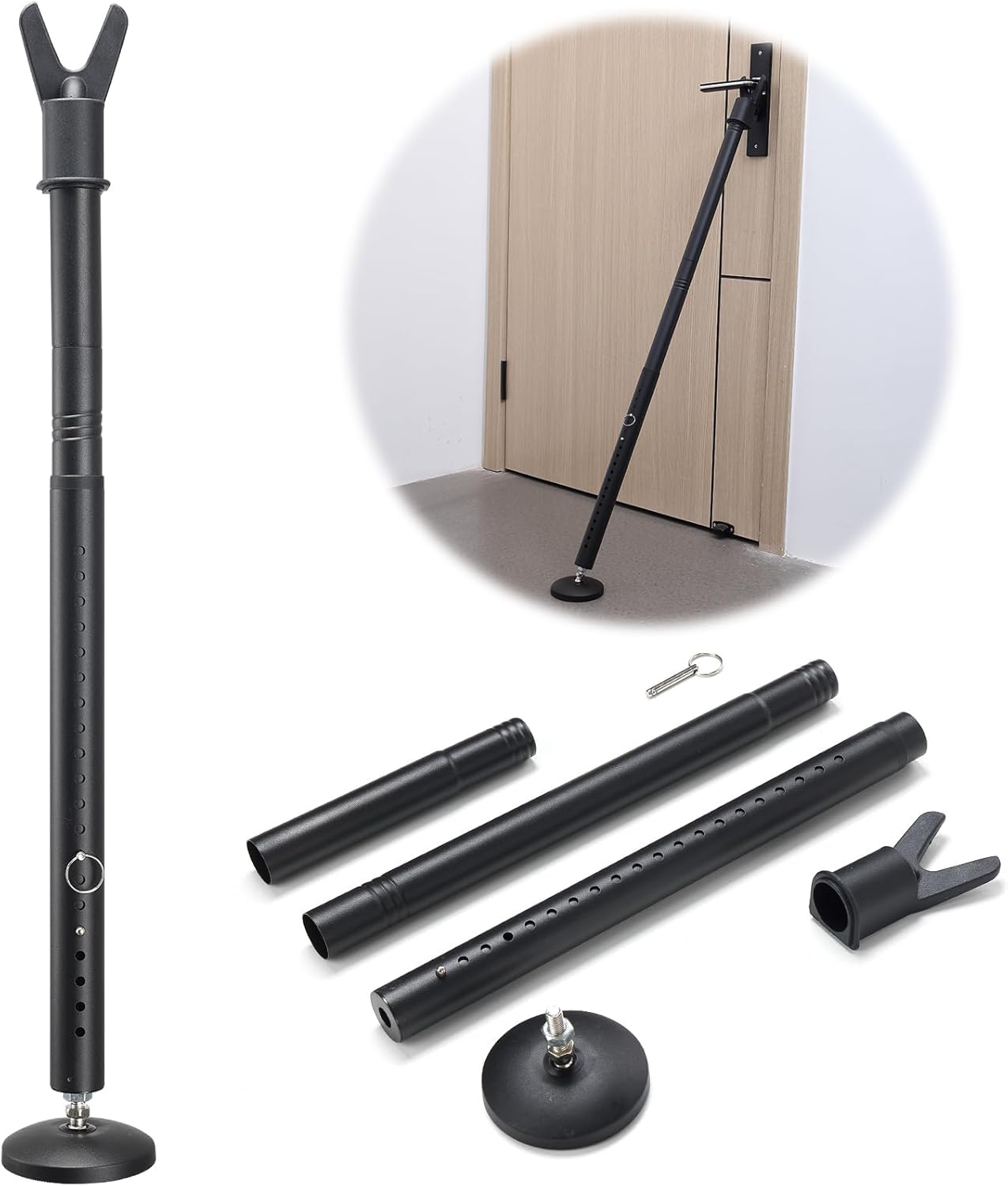 Heavy Duty Door Security Bar - Black-image-fb9e2e3f-8916-4d6a-bc09-e2a5e2816ca9-114396