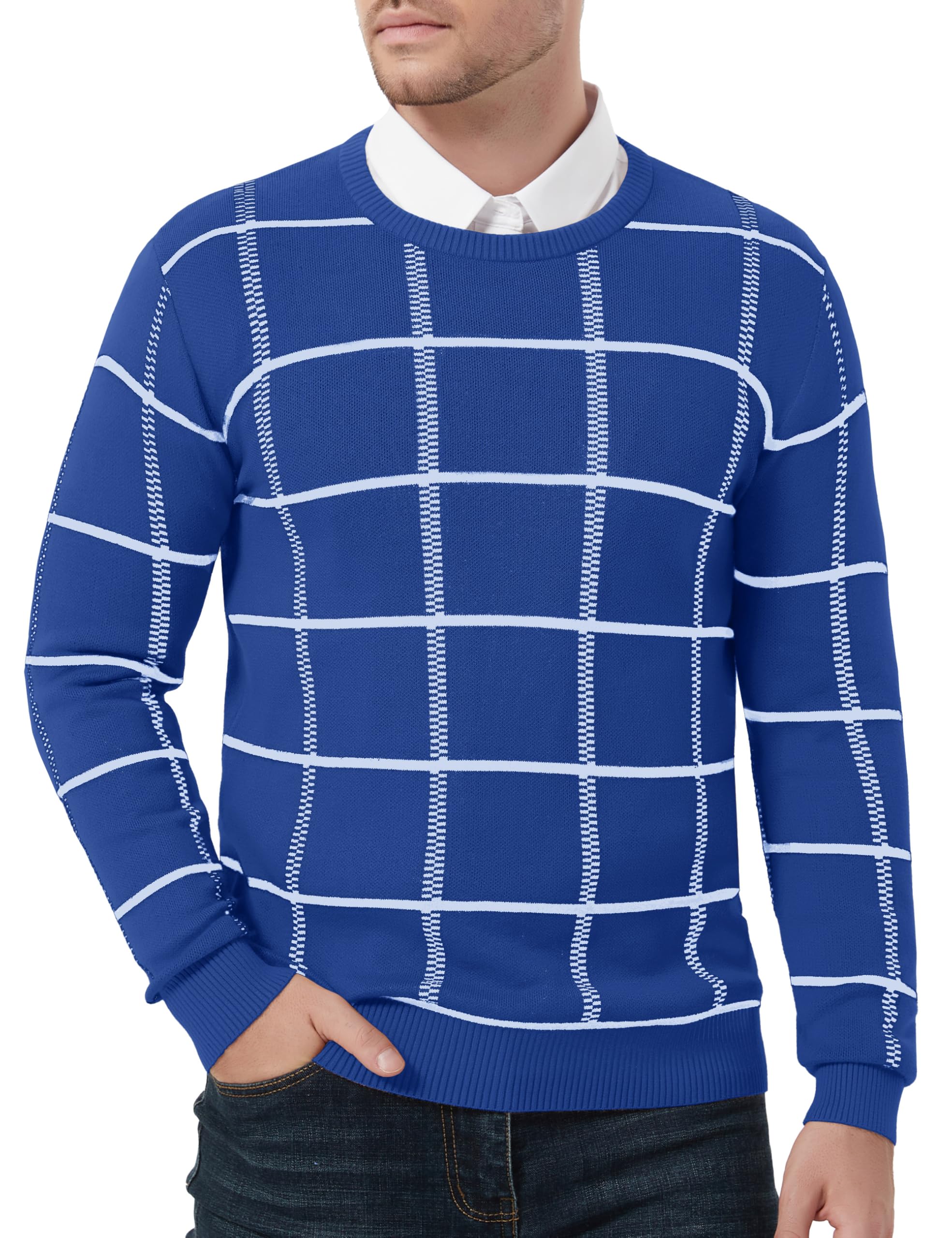 Men's Knit Pullover Jumper - Camel L-image-ad7b8075-d9e4-4d7c-8904-b8141206fa64-115962