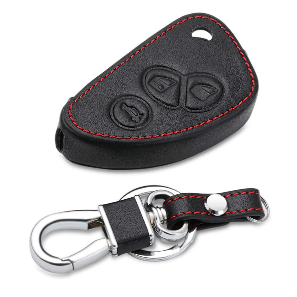 Leather Car Key Cover for Alfa Romeo 147/156/166/GT - 3 Button Flip FOB Case-image-f38feb7f-8041-4026-90bf-a275b5a0c04f-56579
