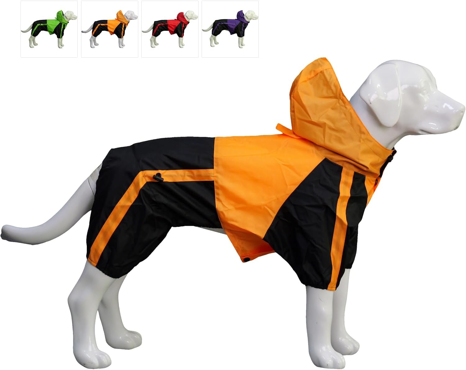 Dog Raincoat Waterproof - Orange D-S-image-4820699b-817f-4b34-a897-752aee86751d-121974