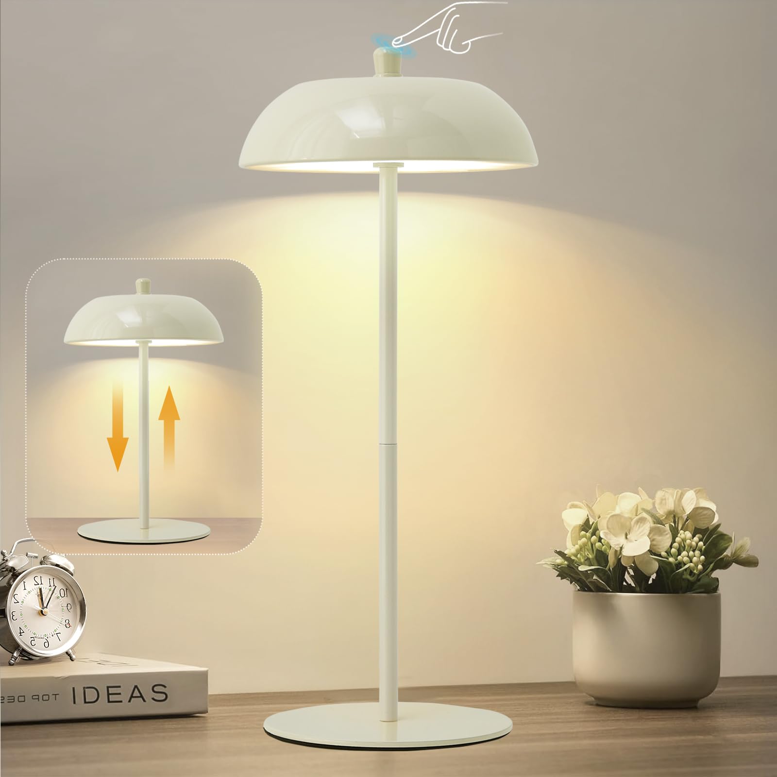 Cordless Rechargeable LED Table Lamp - White-image-c63c15d3-f6e7-489a-b69d-1b99f656cb7e-82624