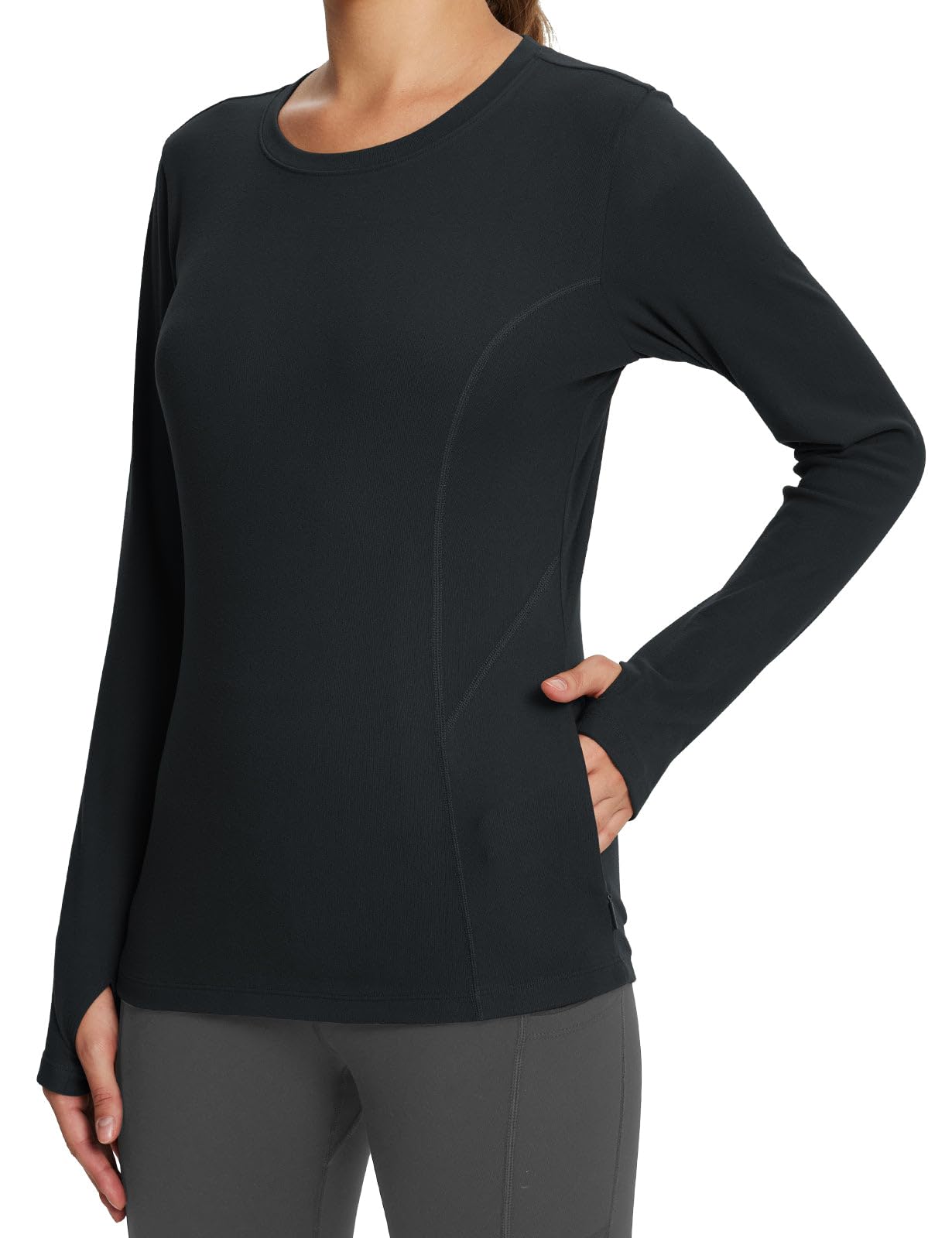 Women's Thermal Fleece Top - Black XS-image-5886b7a9-d089-4c5f-b446-72eabbcae5bd-115496