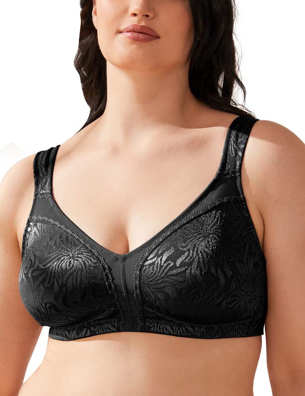 Women's Wire-Free Minimiser Bra - Black 36F-image-7df5a54f-4809-4059-9839-8606b8a1f760-105841
