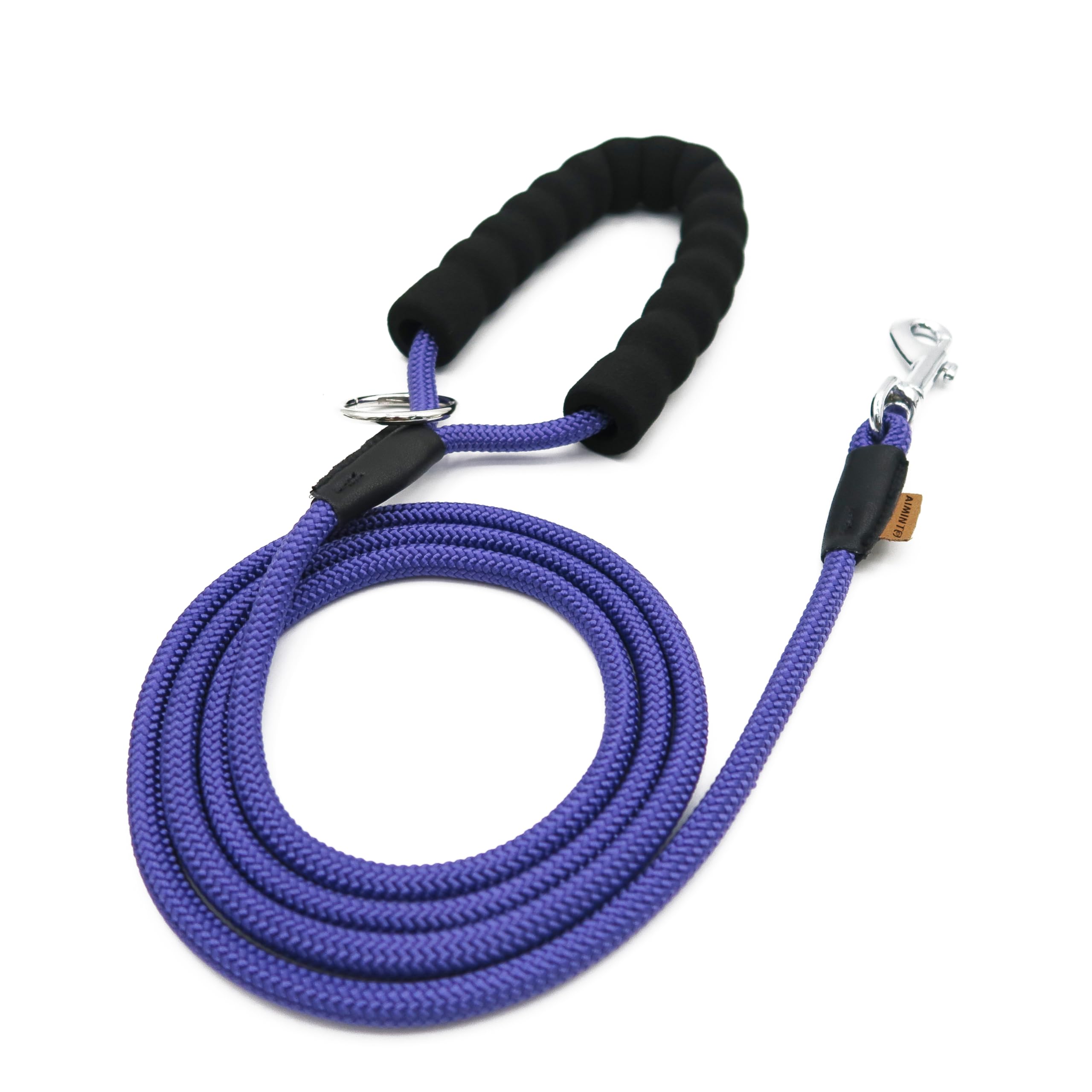 6FT Purple Braided Rope Dog Leash - Perfect for Small Dogs - Durable & Safe-image-090ab974-a898-4b30-b2d3-e6f11ccc4746-65835