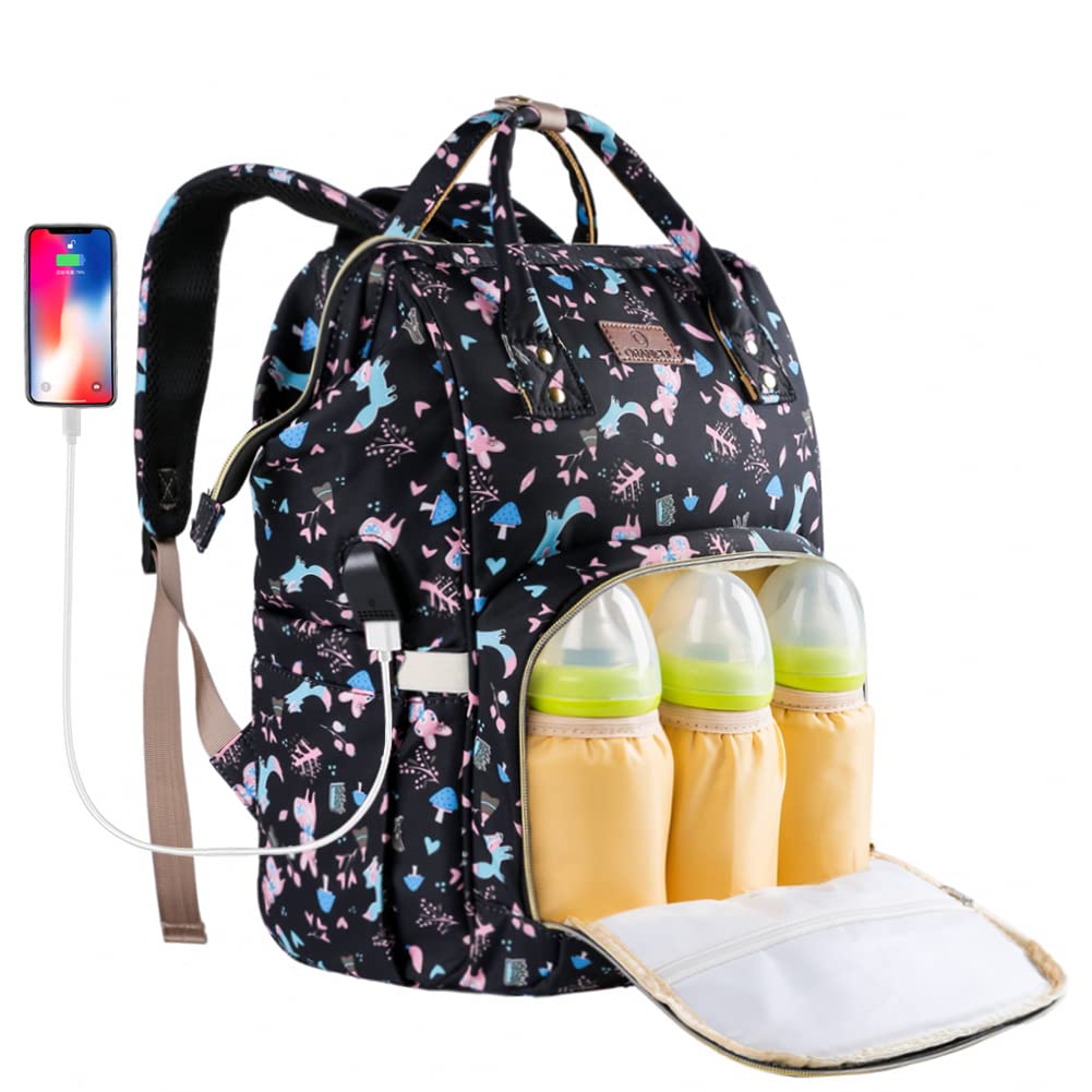 ORANIFUL Nappy Changing Bag Large Capacity Baby Diaper Back Pack