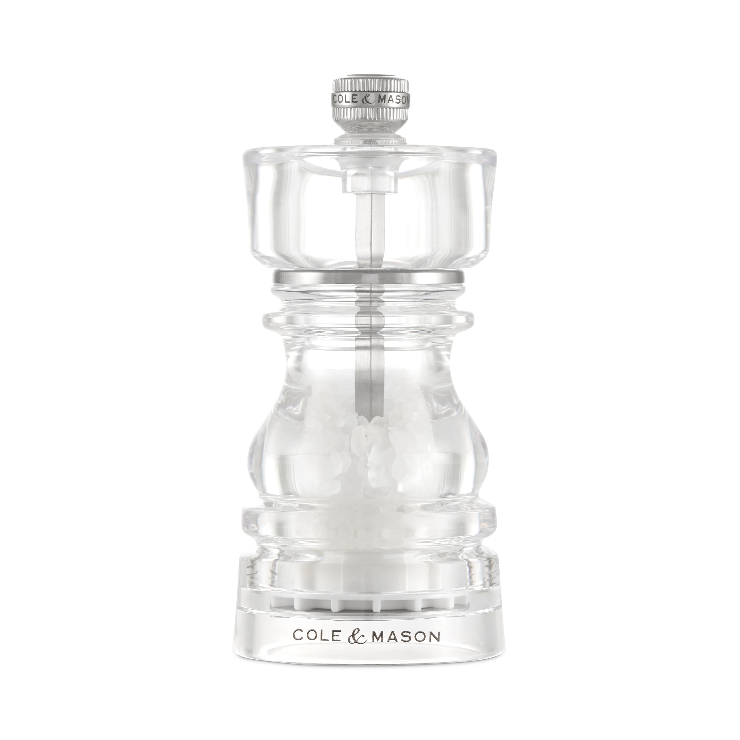 Salt & Pepper Mill Set Adjustable - Clear Acrylic 13cm-image-f038c943-8936-403e-8d29-4473a3b05dbf-113788