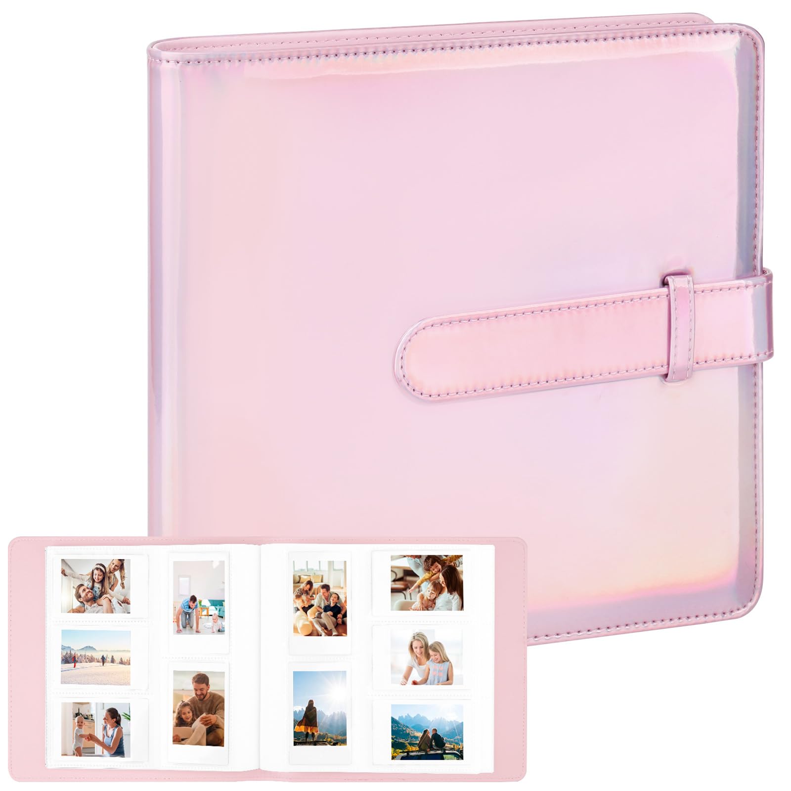 360 Pocket Photo Album for Fujifilm Instax Mini & Polaroid Cameras - Magic Pink-image-9f4eb97d-3c7a-4dc8-9e5e-6f62921f6e76-55819