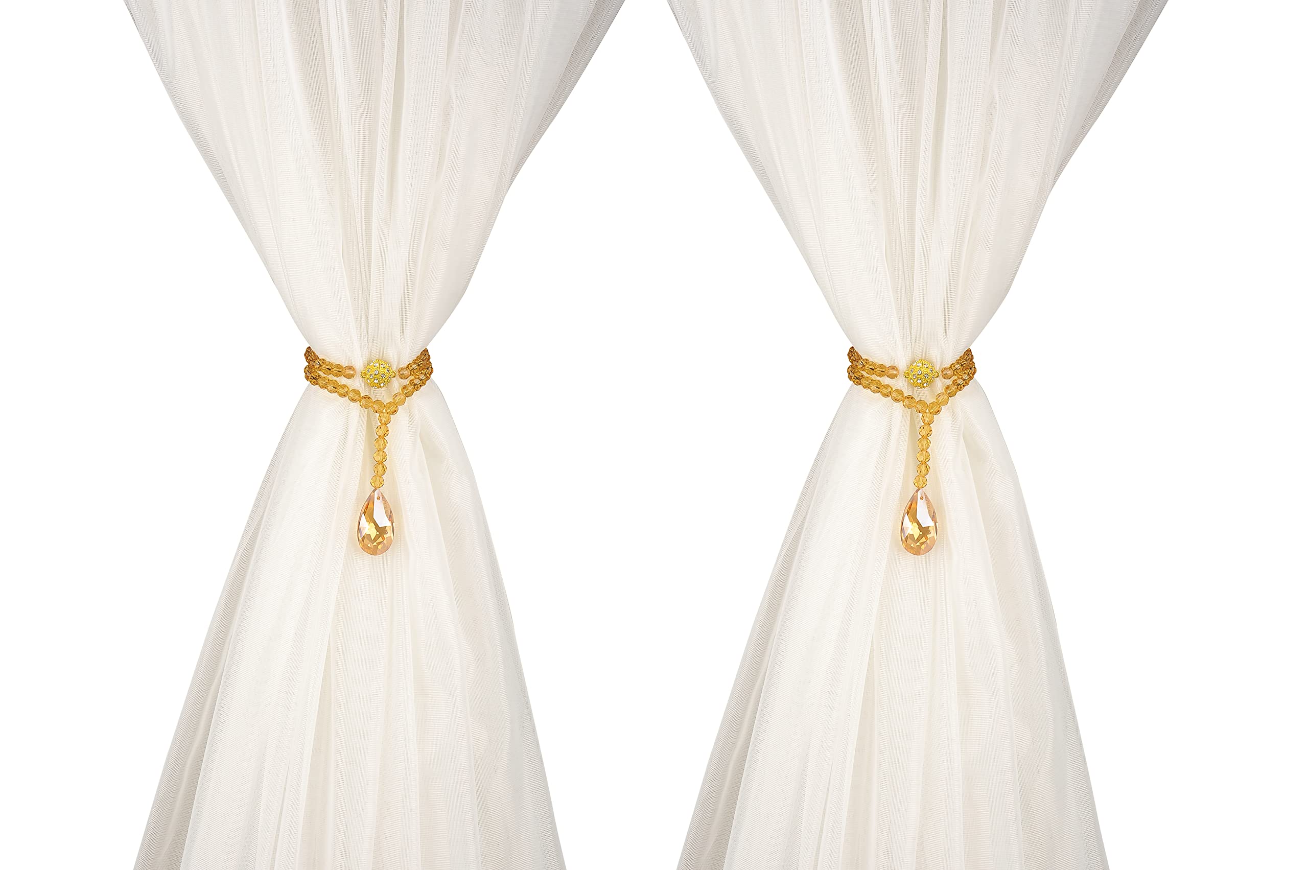 SUQ I OME Pack of Crystal Beaded Magnetic Curtain Tieback and 2 Luxury-image-a3020dc2-6f61-4659-8cbf-337ee9e70802-61689