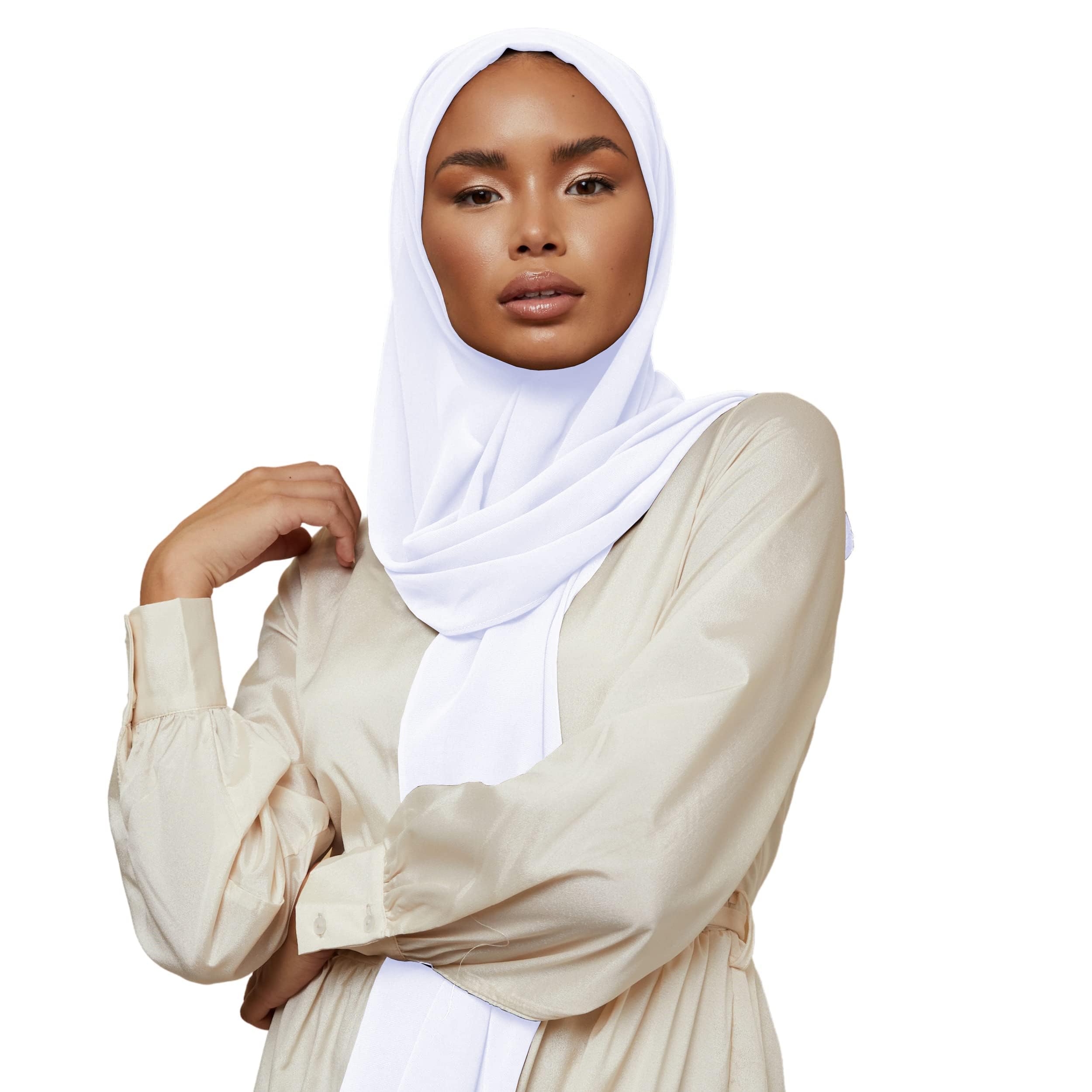 Voile Chic Small White Chiffon Hijab Scarf - Luxury Muslim Head Wrap Made in Turkey-image-a704d482-bf9f-4844-ad7d-a20c81e05feb-61299