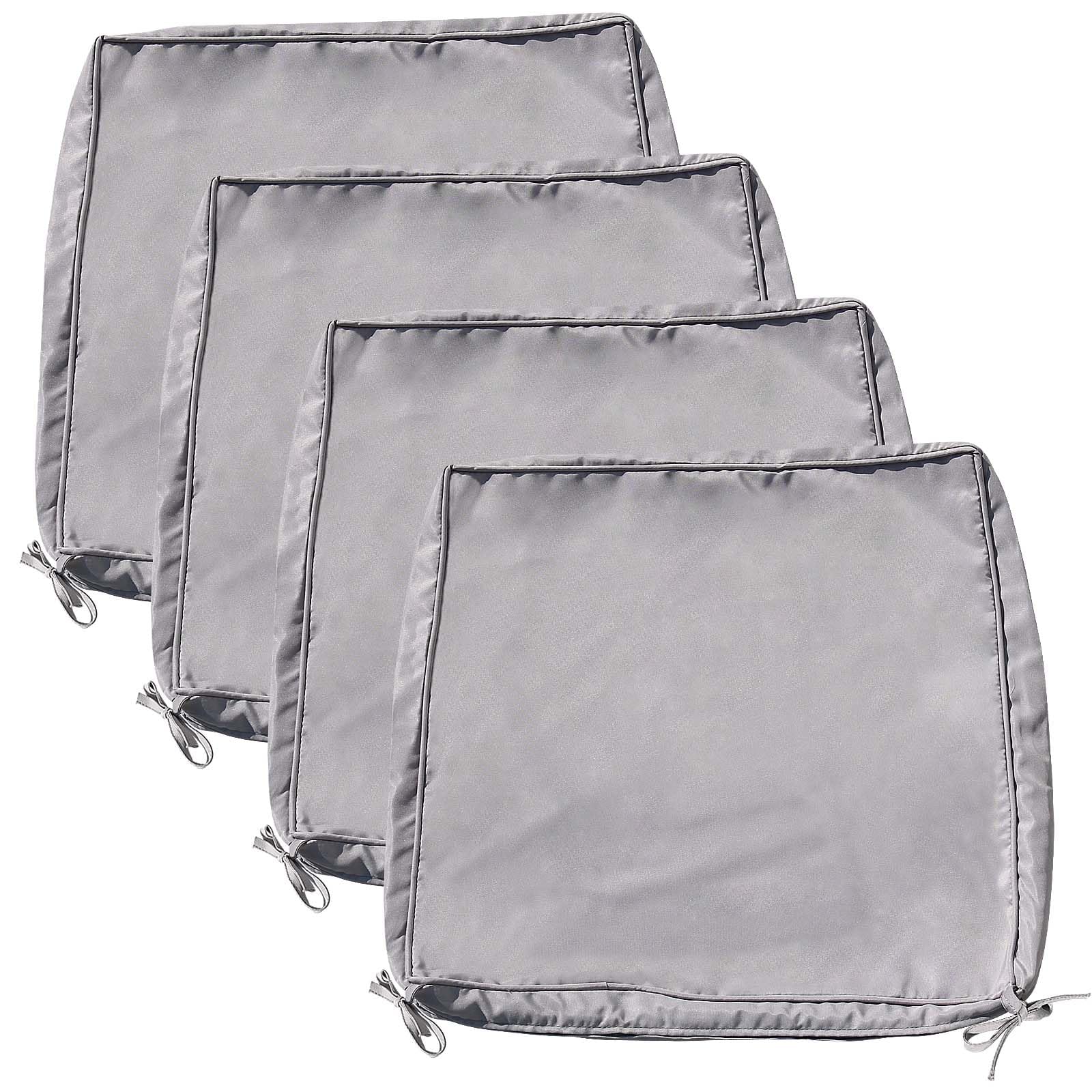 Outdoor Cushion Covers Set of 4 - Grey 60x60x10cm-image-7aa9b374-983a-42fe-b6d8-af9eed1df3a6-121161