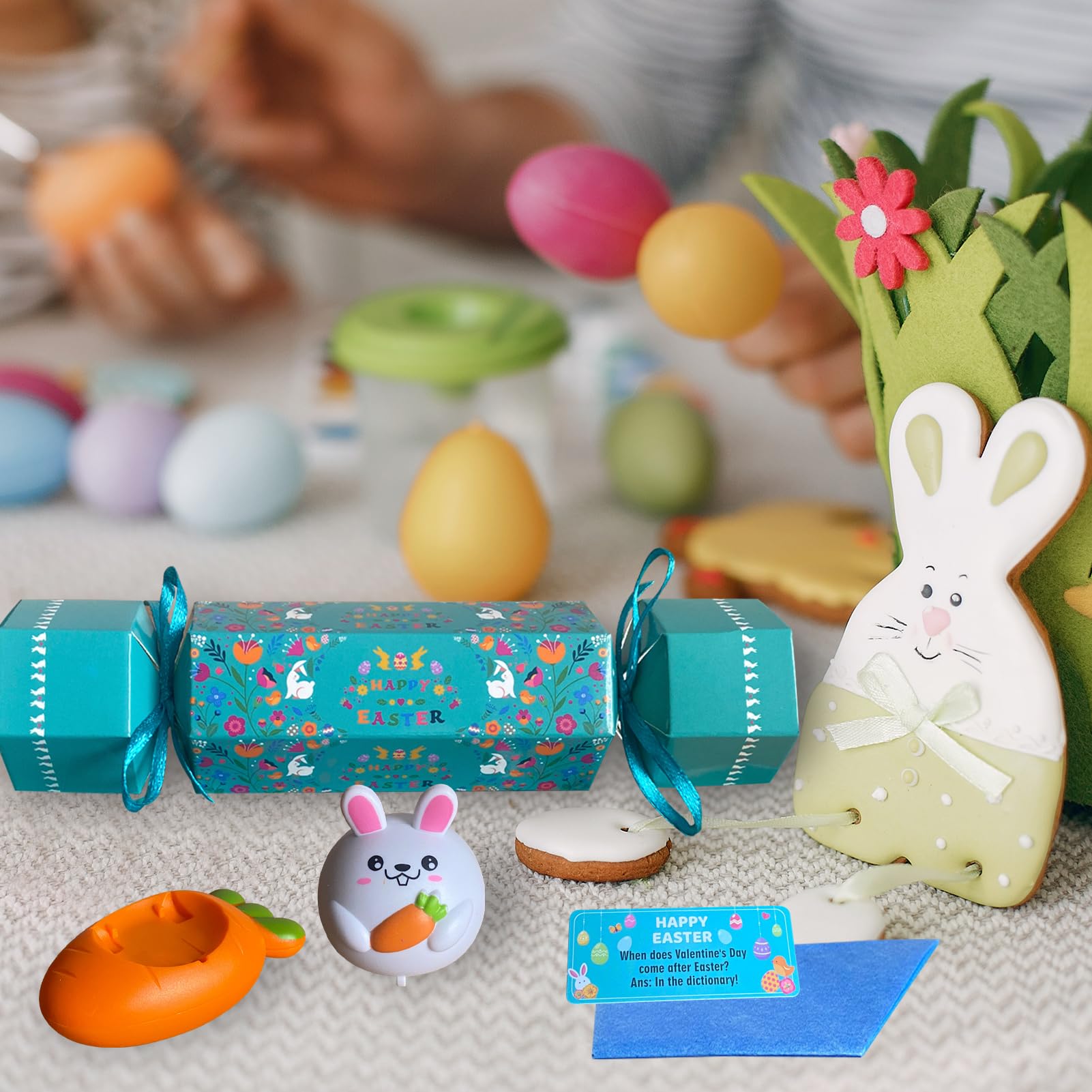 Funrous 28 Pcs Easter Crafts Kits Bulk DIY Easter Paper Strip Craft...