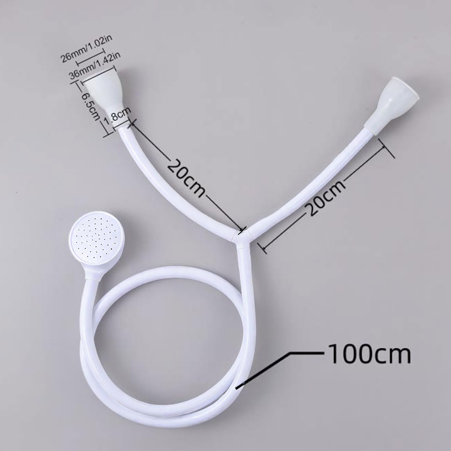 Single Tap Bath Sink Shower Head Hose, Double Tap Push On Bath Shower-image-87909c0f-2dce-47ff-921d-9836f831d235-61459