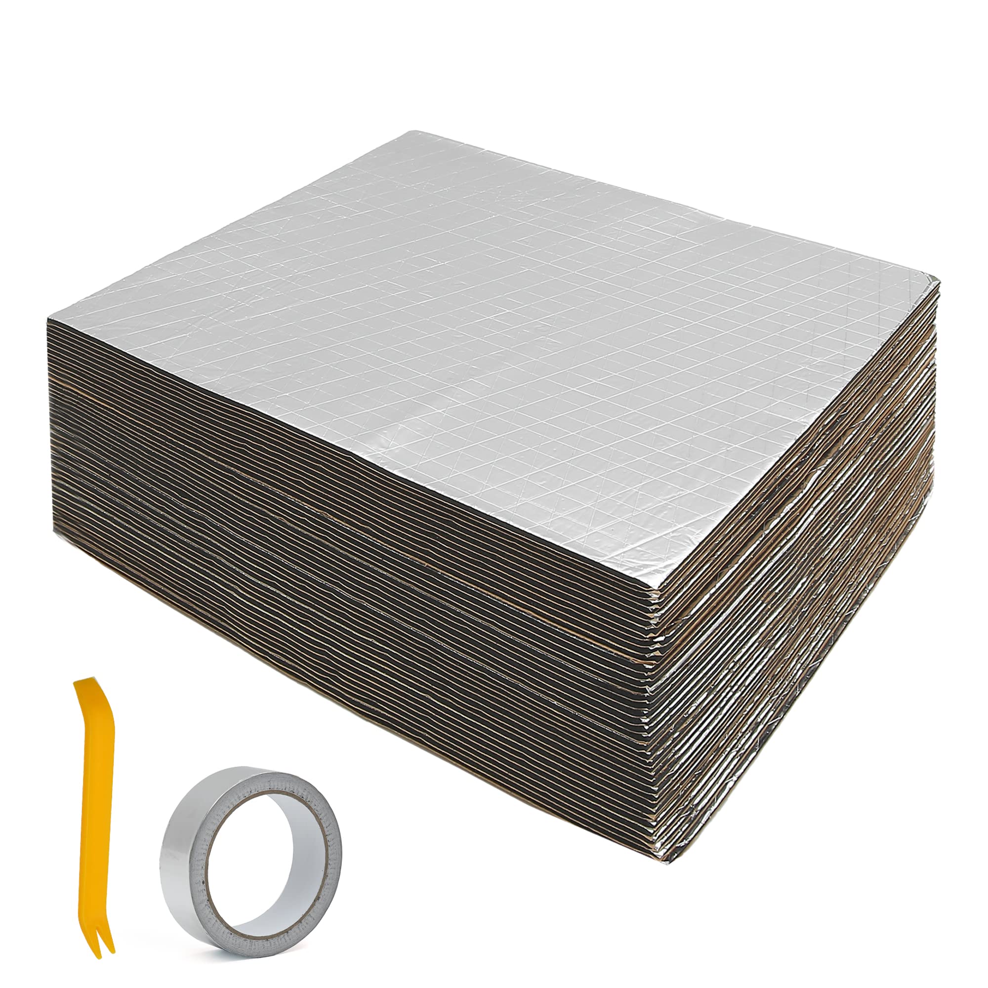 Universal 157mil Sound Insulation Pad - 55sqft Aluminium Foil Foam for Cars-image-093213d3-4814-4b0f-b112-1b4315169484-70239
