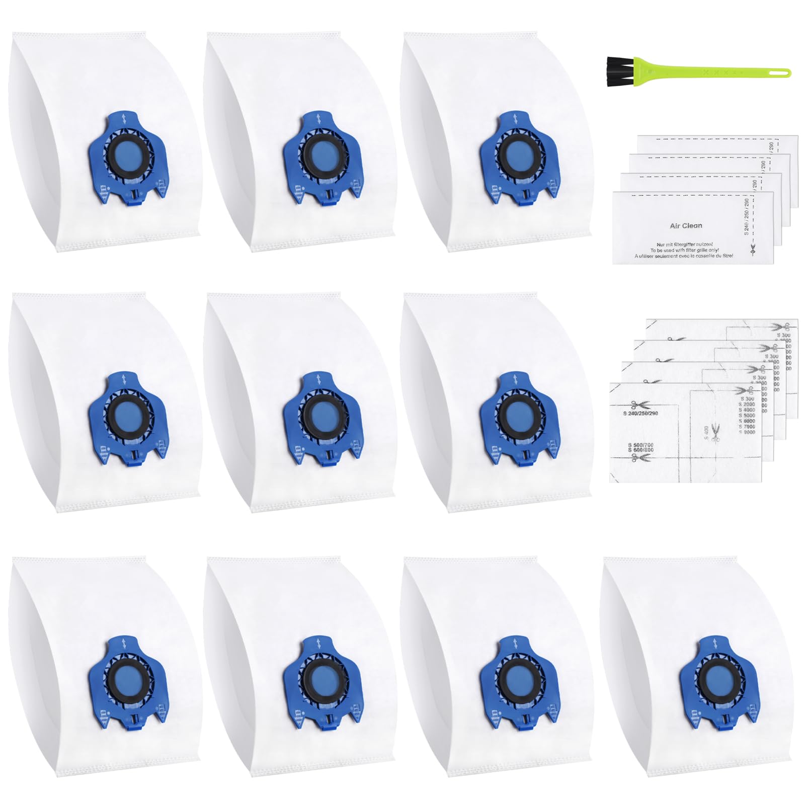 10 Pack Vacuum Cleaner Bags for Miele GN - 3D Efficiency with Filters & Brush Cleaner-image-e000430b-d2fb-4c47-9c3c-148360c7fdb3-59995