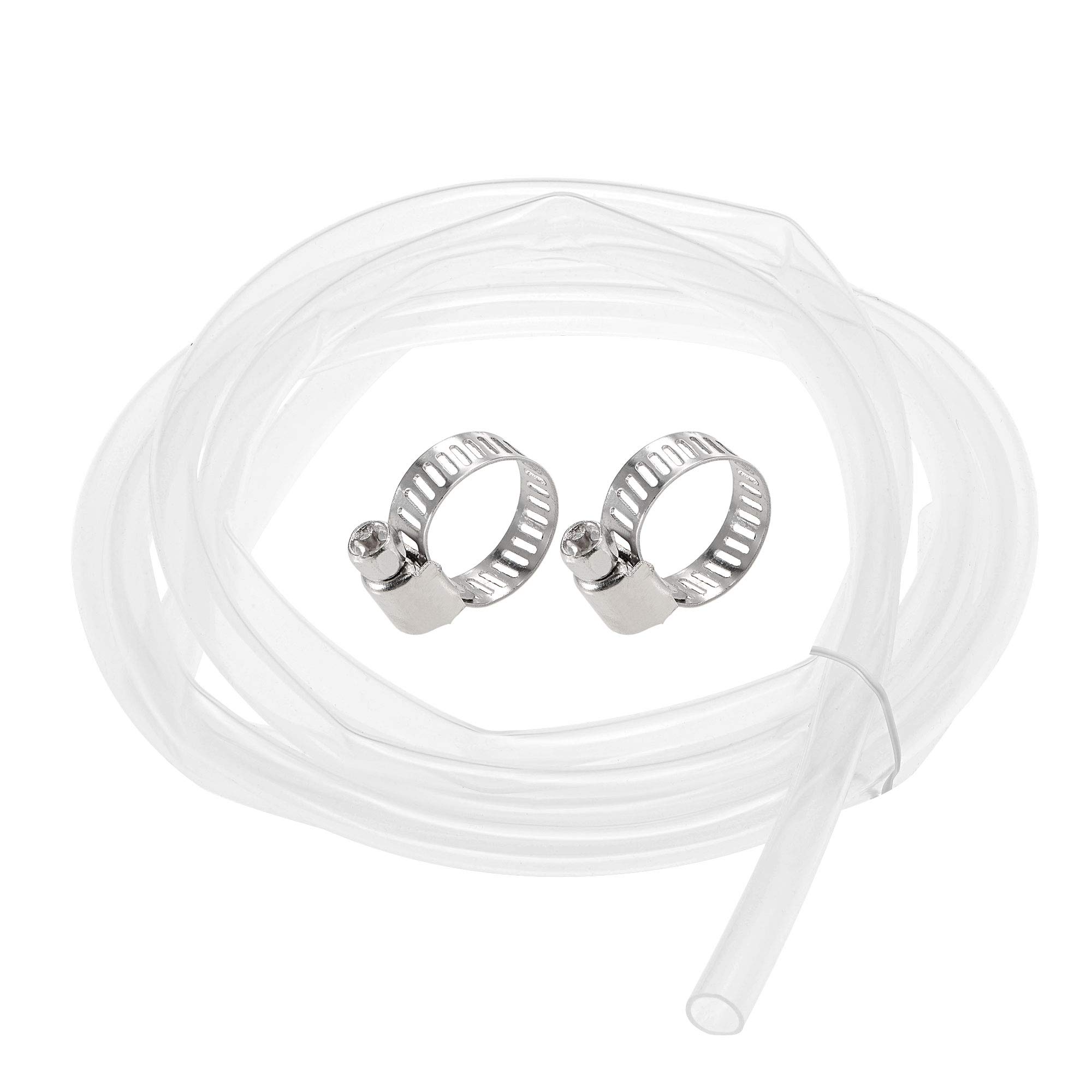 Clear Silicone Tubing with Clamps 10mm ID 12mm OD 10ft - Ideal for Air & Water Applications-image-c5128c61-967e-44d0-8bf8-898095c0aa49-60582