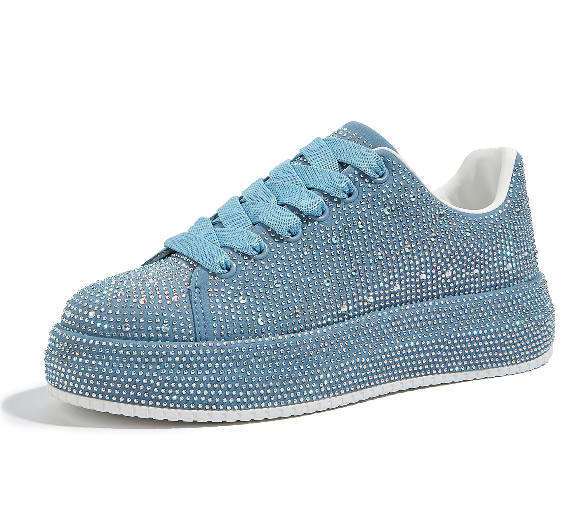 Women's Rhinestone Trainers - Blue Rhinestone UK 3-image-ca106175-fcb9-40c3-940d-a86dfae040cb-116002