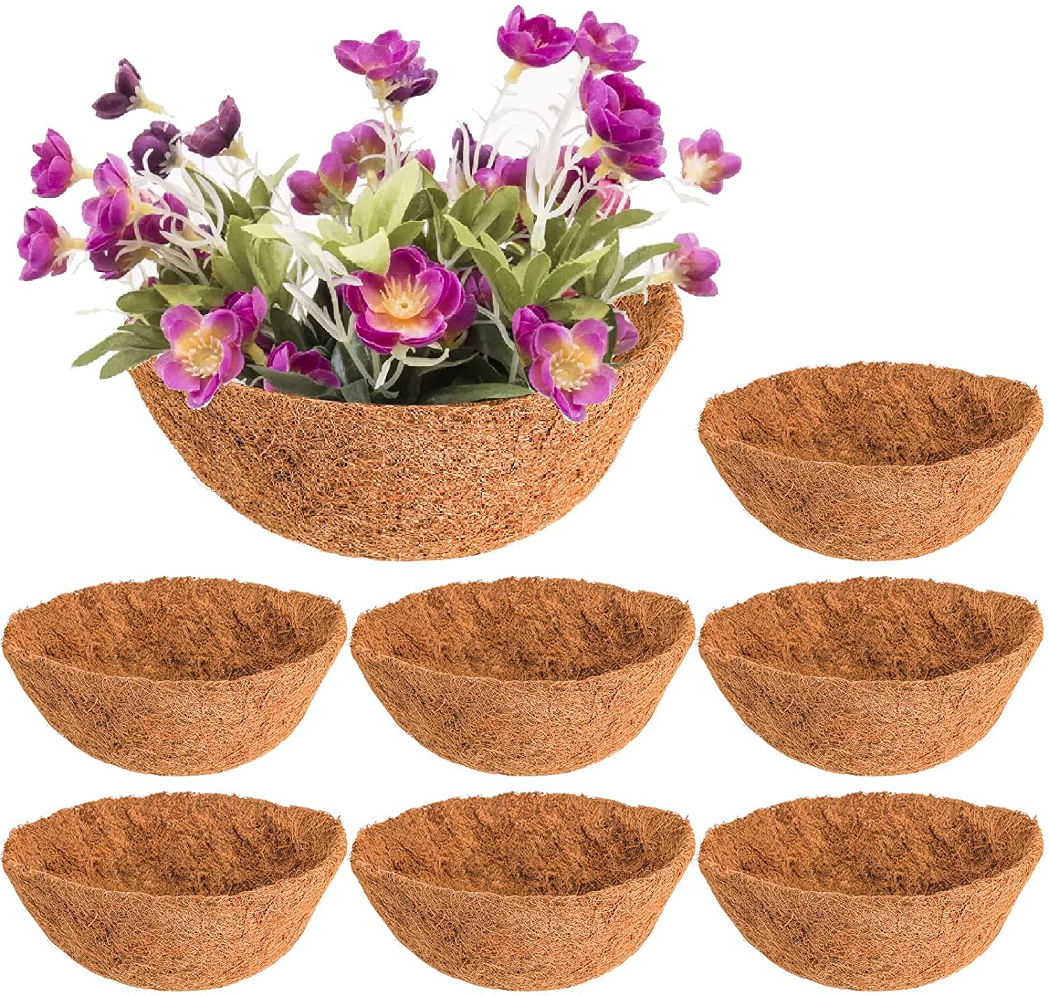 Coco Fibre Hanging Basket Liners - Brown 12 Inch-image-4ba93f45-e76a-4129-9361-daa7f3dea7e0-112287
