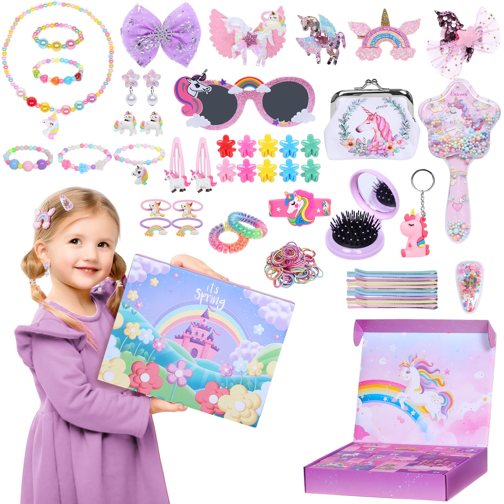 Unicorn Gifts for Girls: Jewellery & Makeup Set for Ages 2-8 | Perfect Birthday Present-image-0434a36e-692a-425a-a7b4-04f068f2cec1-45112