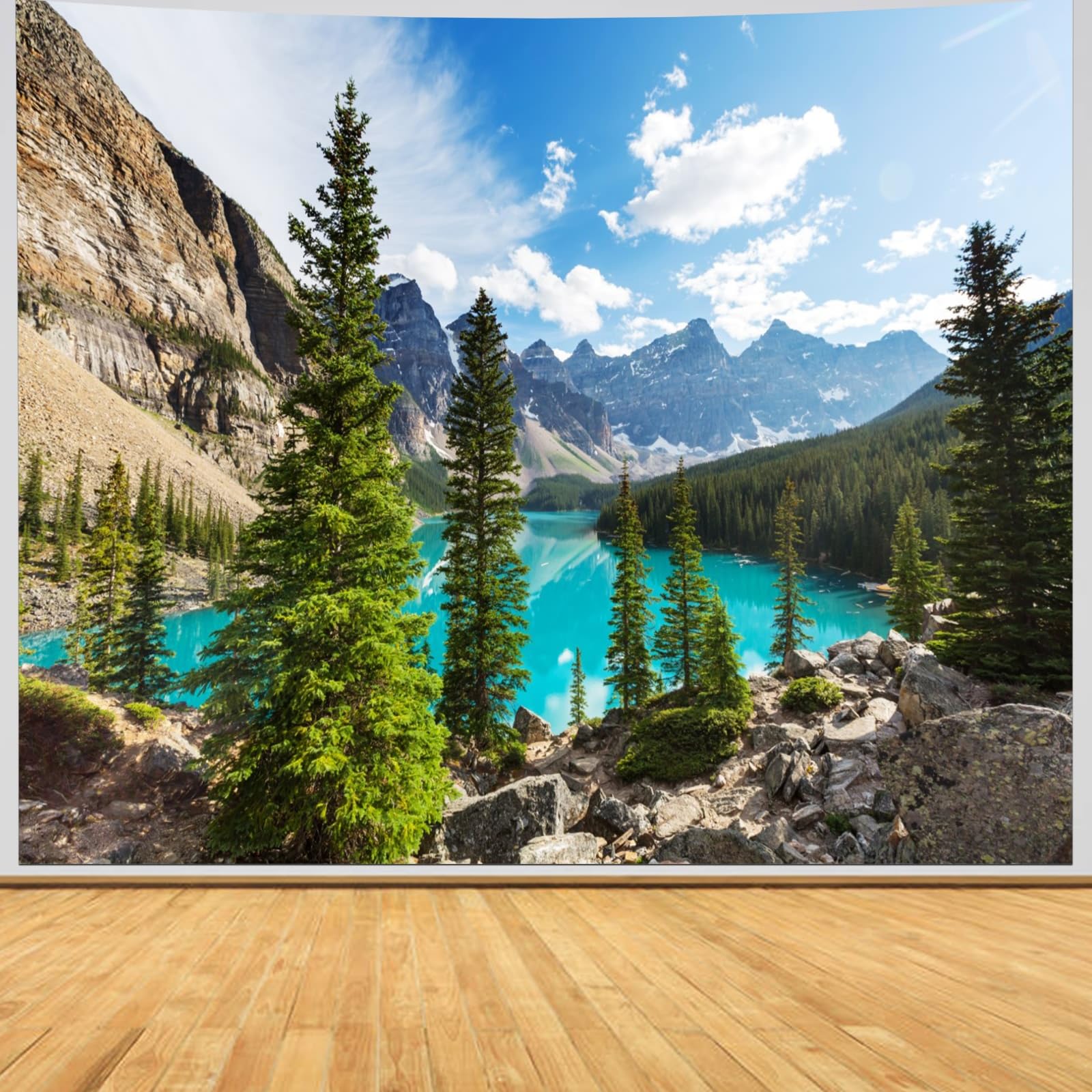 Lake Scene Wall Tapestry - Tree 200x200cm-image-0d7a85f9-dc62-46a1-a667-cbce072208bf-112516