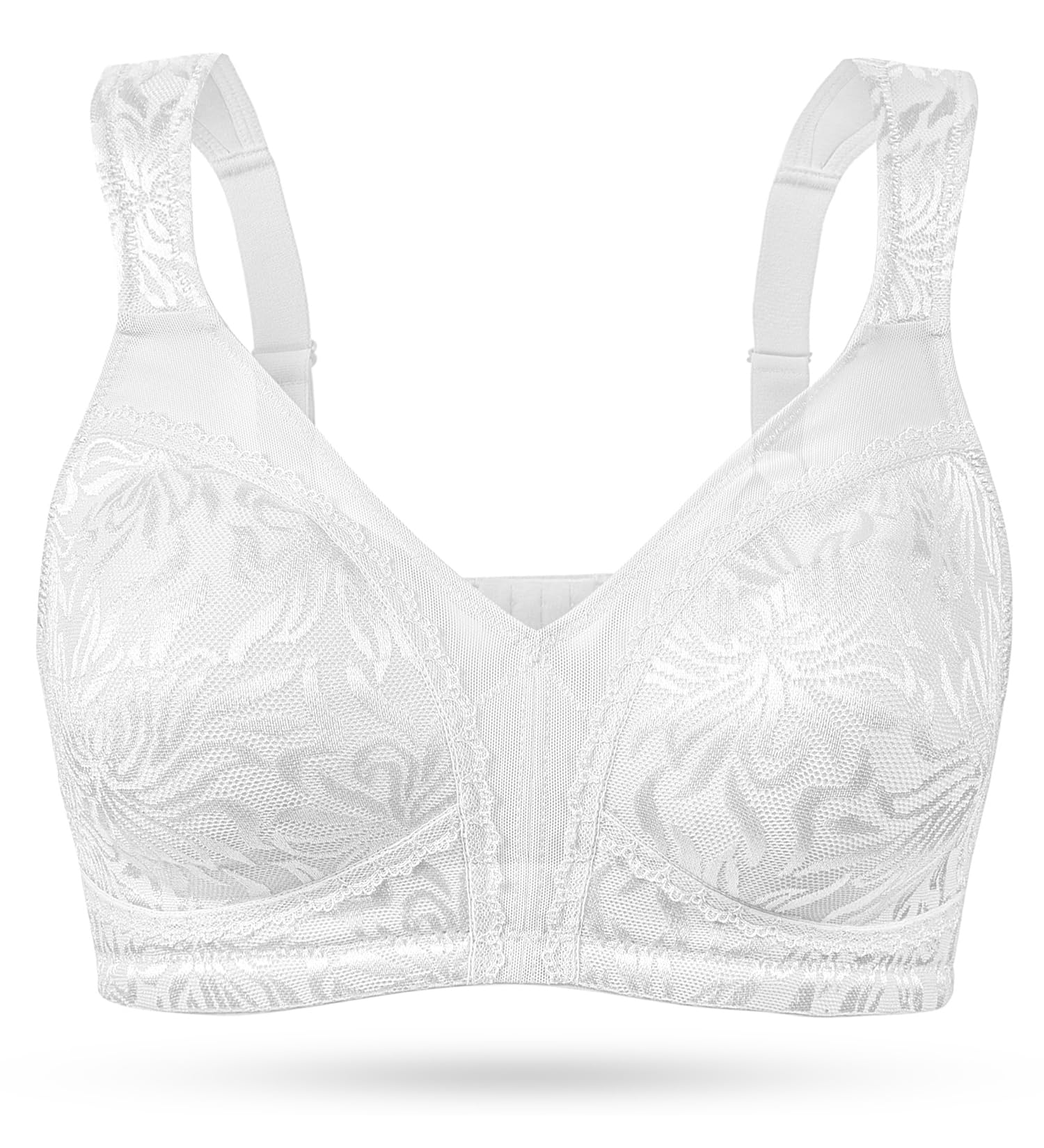 Women's Minimiser Bra No Wire Comfort - White 44F-image-f5f74f0a-9a3c-4a2d-bfed-b8bd40cf986d-104240
