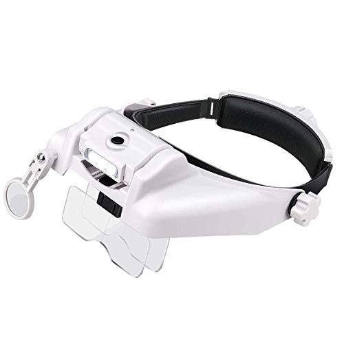 LED Headband Magnifier USB Rechargeable - White Adjustable-image-c89fa7b7-1d43-44eb-ae9d-9be6dedfa0f4-119570