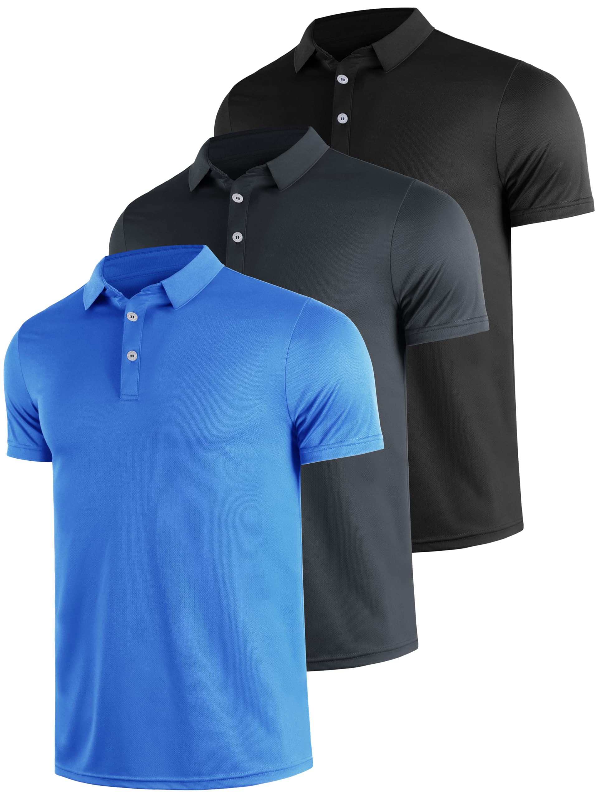 Men's Quick-Dry Polo Shirts 3-Pack - Breathable, Moisture-Wicking Golf & Workwear-image-fd54fdc4-2077-4f7c-83fd-9864a7816eec-61237