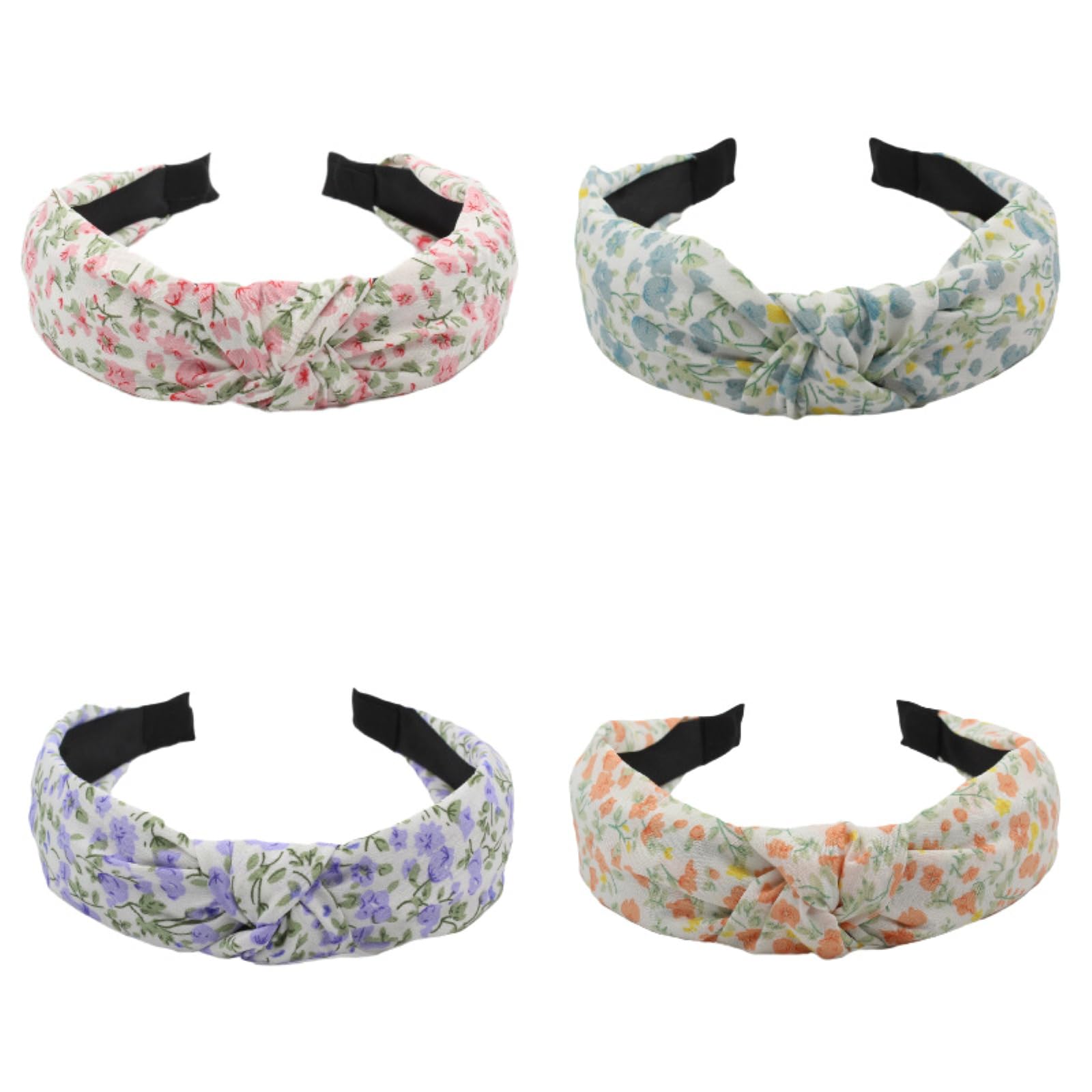 Fashionable Knotted Elastic Headbands for Women & Girls - 4-Set by AIZIYIN-image-961b3f90-18d4-456c-b9a8-6fc75f08a8b0-55716
