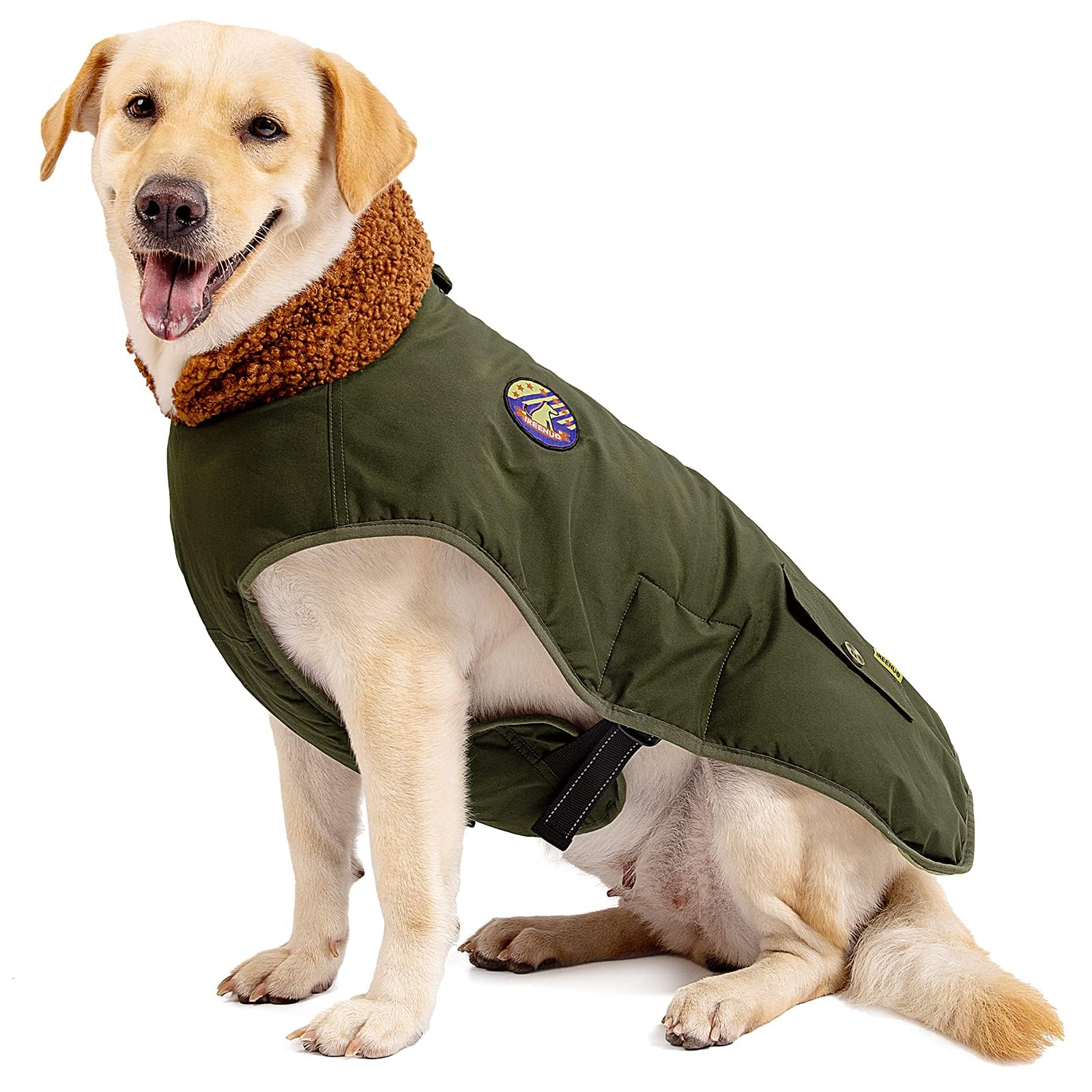 Waterproof Dog Coat Adjustable Buckle - Green XL-image-bb564f04-b1cf-44d0-8312-a0424ece960f-110069