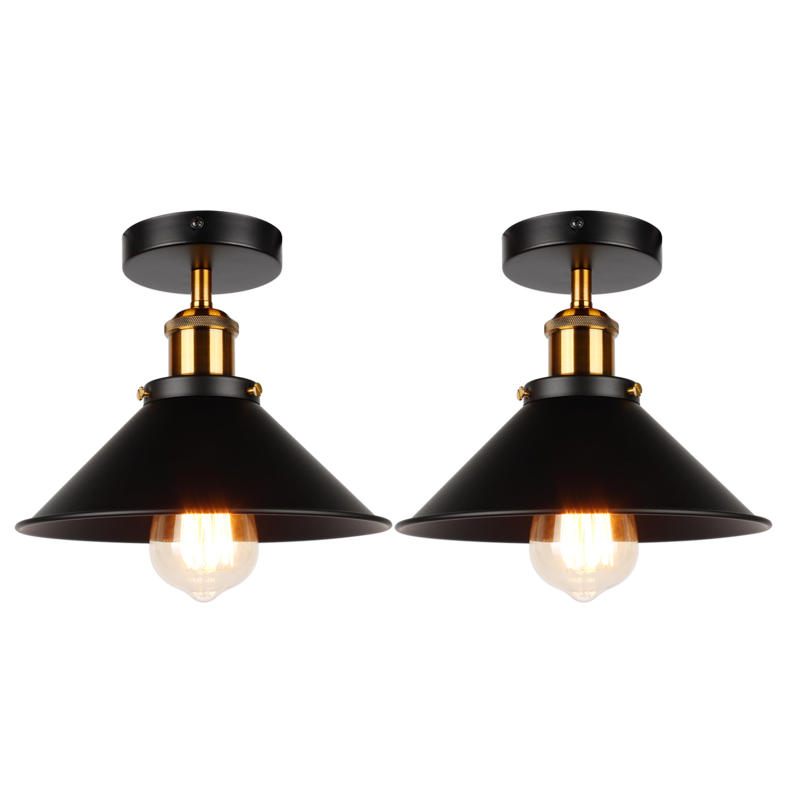 Retro Ceiling Lights Industrial - Black 2 Pack-image-4fe0d386-a48d-4b76-b75c-02d16e6b0ba2-113594