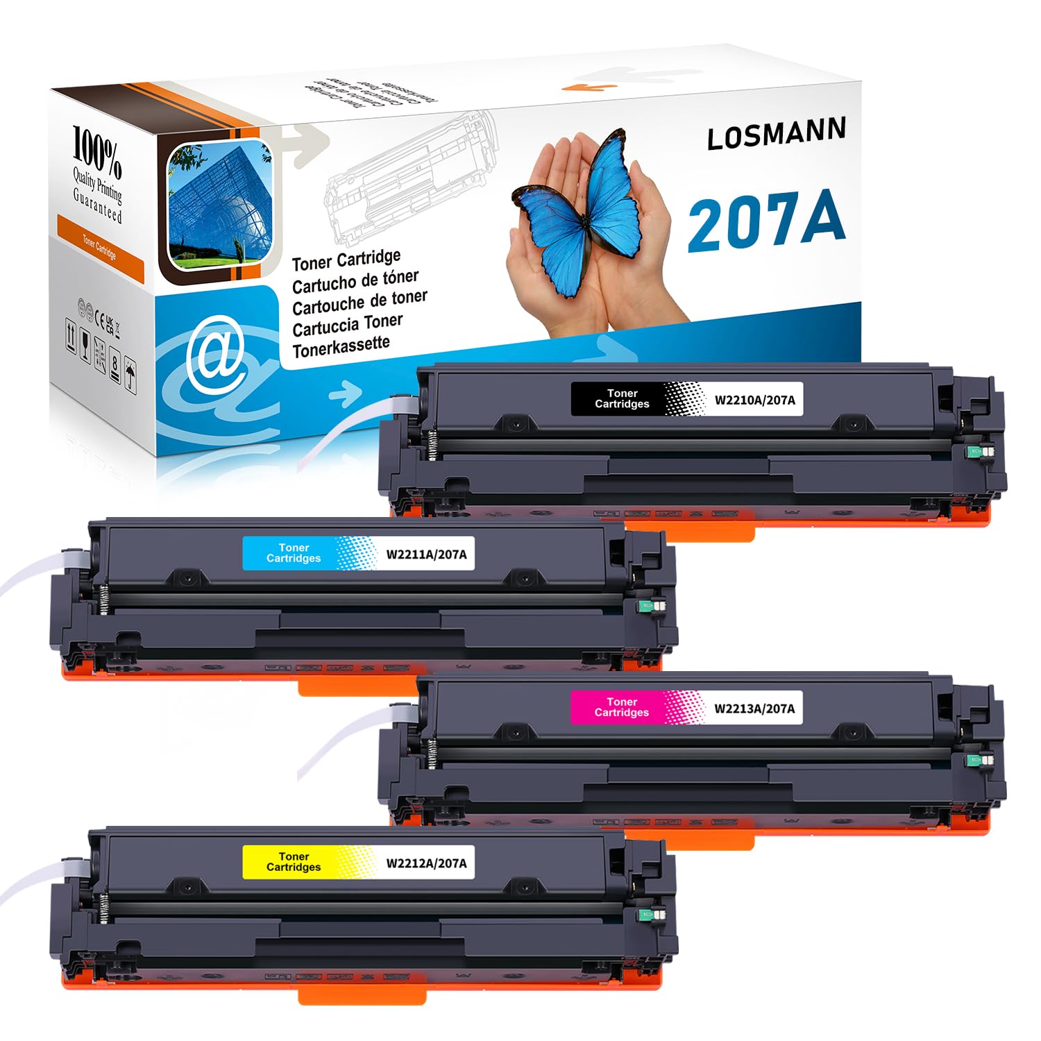Toner Set HP 207A Compatible - Black Cyan Yellow Magenta XL-image-73af3f5e-568a-4cf0-b12f-03cb11c751c1-109628
