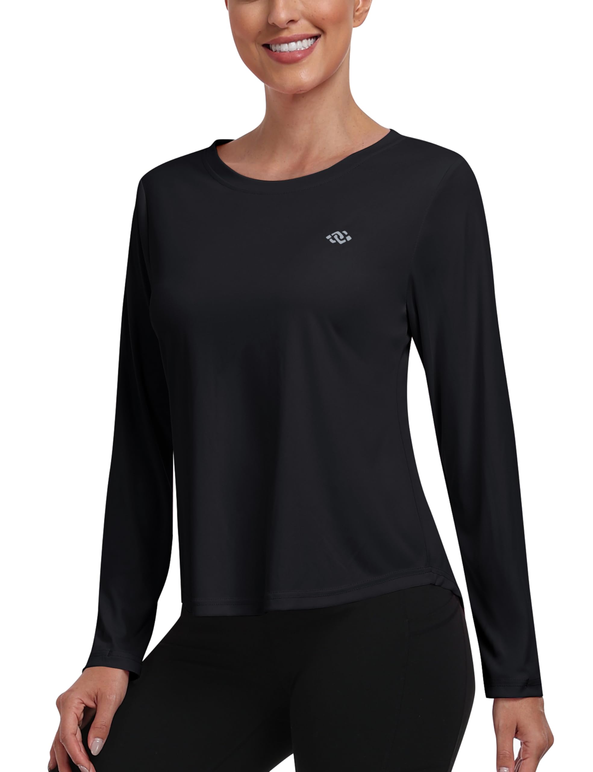 Women's UV Athletic Top Quick Dry - Black S-image-1c600b8f-50e2-4bc8-bb5b-53794d56e488-111631