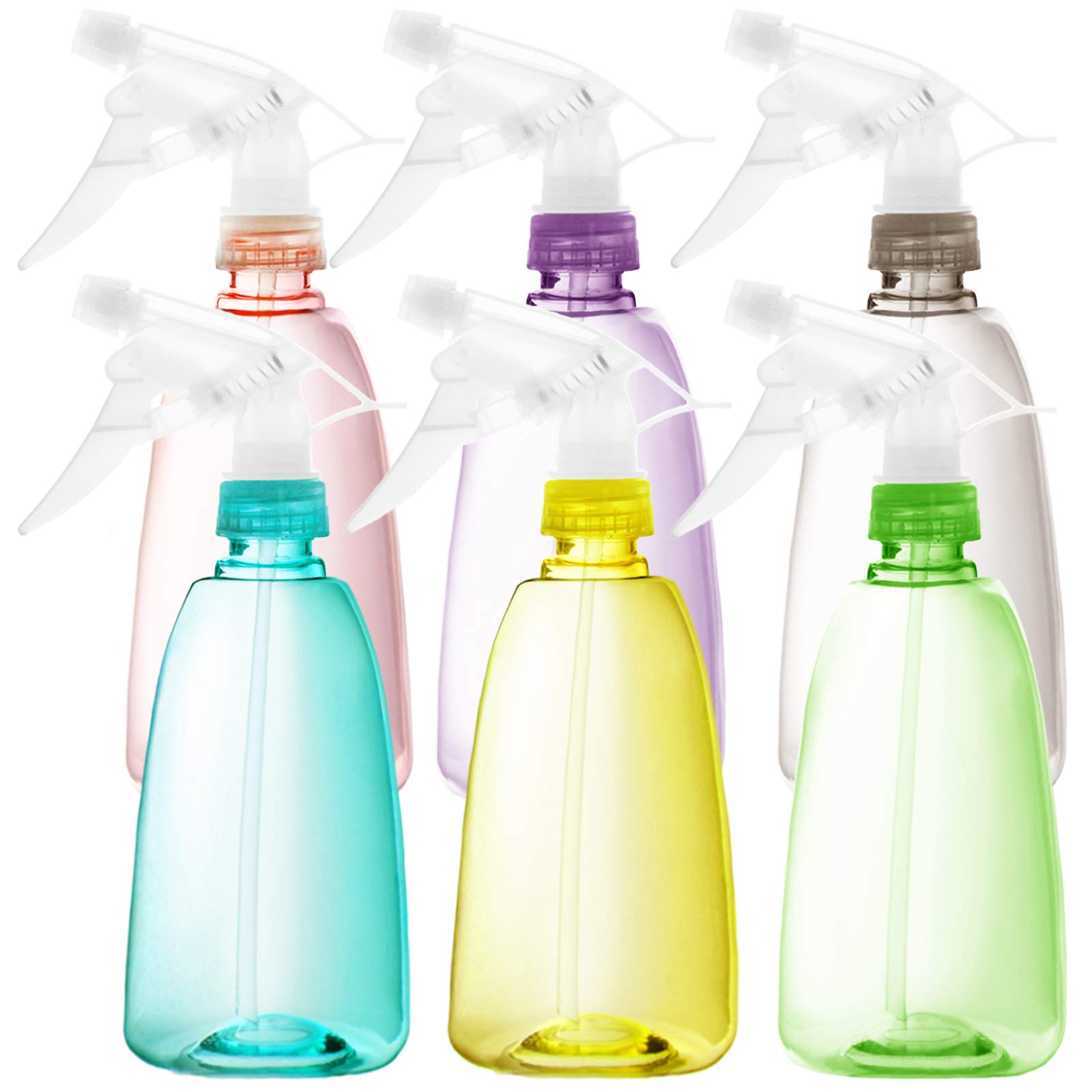 Youngever 6 Pack 500ML Multi-Colour Plastic Spray Bottles for Hair & Cleaning Solutions-image-fa5797ae-ee3e-4736-bcc8-8cd3e4c398d5-60016