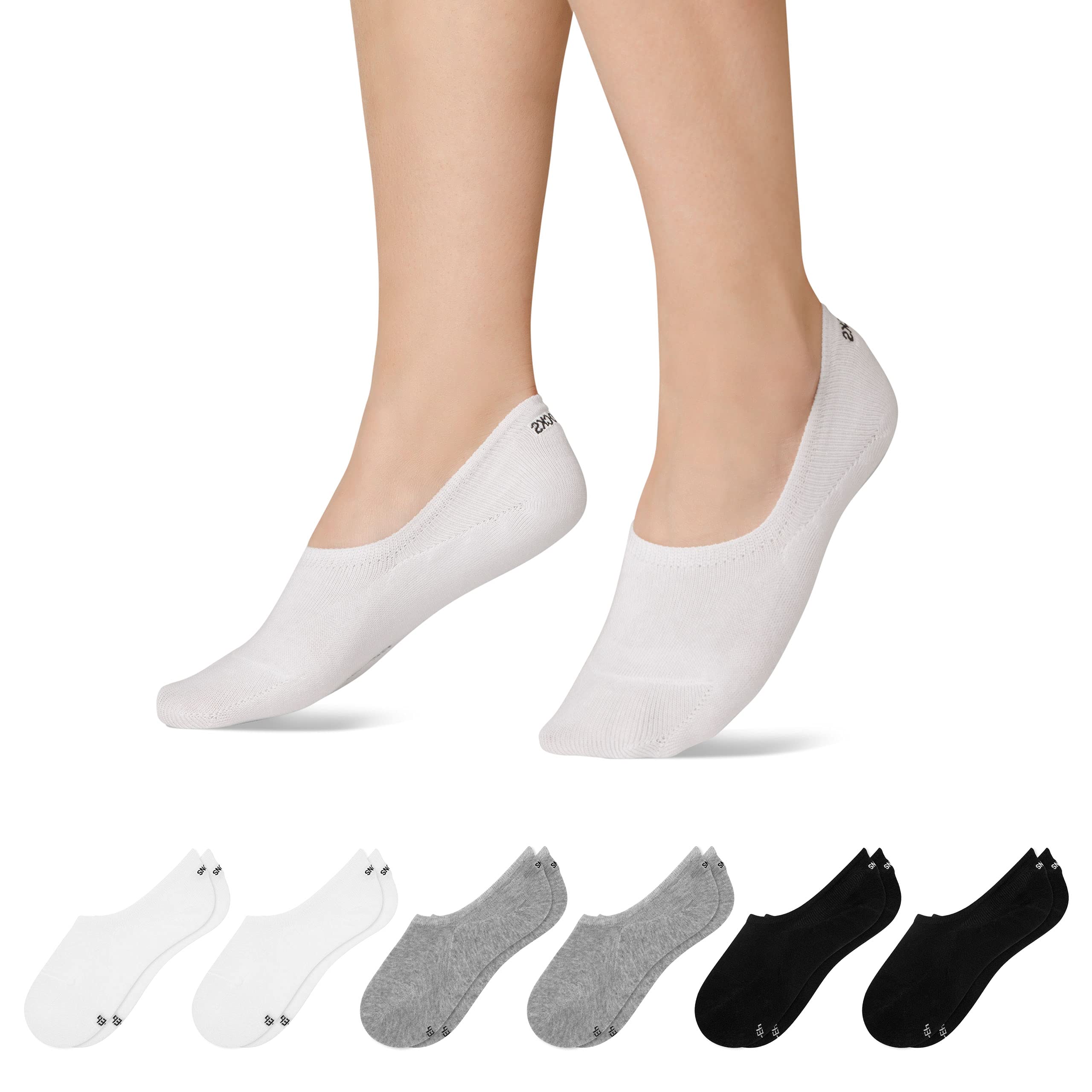 No Show Invisible Socks 6 Pairs - Mix 3-5-image-d03da1c8-bc73-415f-a431-f4c69e8e6c57-117238