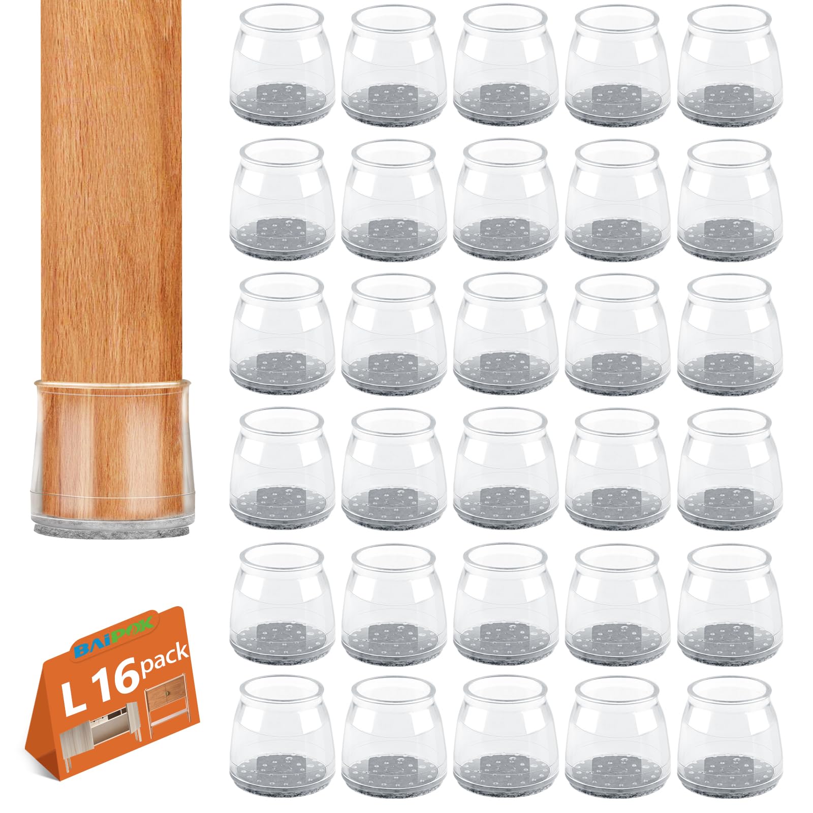 Chair Leg Protectors with Felt Pads - Grey L(32-40mm)-image-cf9c1b58-6acd-41f0-b26d-9d26cff9f80d-104560