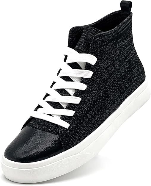 Women's High Top Trainers - Black UK 3-image-deb47367-425e-4354-8c74-bbb0c127daef-117719