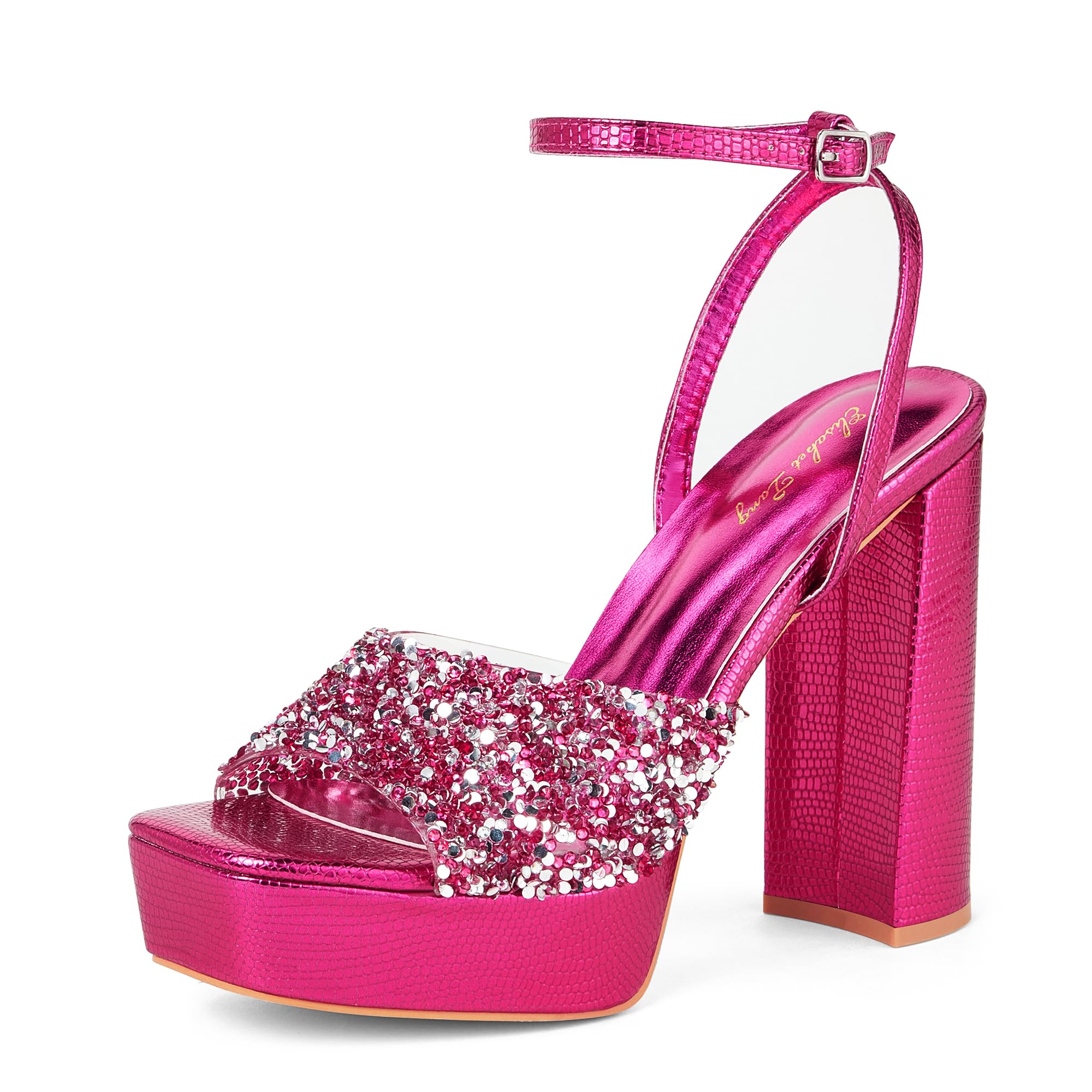 Women's High Heel Sandals - Pink UK 7.5-image-97fbe75a-7a41-413d-85f9-6245a10e7bf9-87564