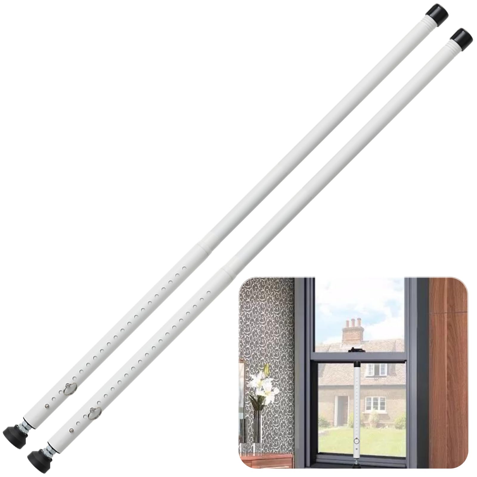 Sliding Door Security Bar - White 2 Pack-image-318e17fc-a2b9-4f3e-b90f-ec2dc48059e8-90999