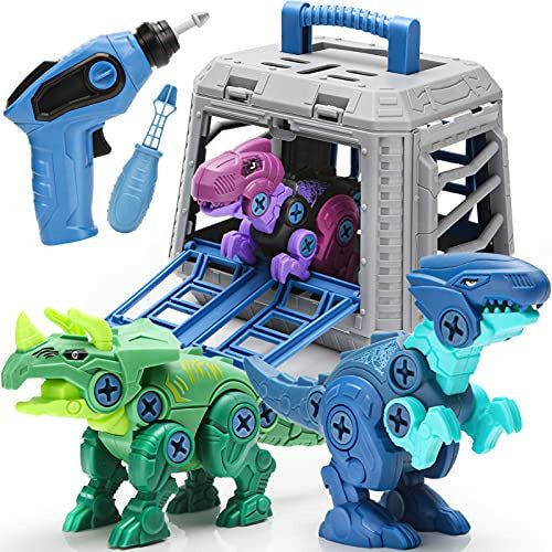 Dreamon Jouets Dinosaures à Démonter pour Enfants avec Boîte de Rangement Perceuse Électrique Bricolage Construction Ensemble de Construction Éducatif STIM pour Garçons Filles 3 Ans et Plus Dreamon Jouets Dinosaures à Démonter pour Enfants avec Boîte de Rangement Perceuse Électrique Bricolage Construction Ensemble de Construction Éducatif STIM pour Garçons Filles 3 Ans et Plus