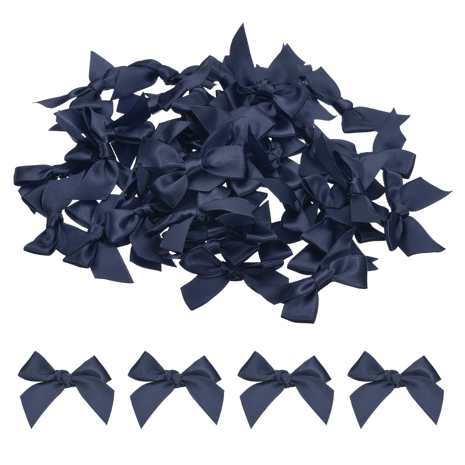 100Pcs Navy Blue Mini Satin Ribbon Bows for Crafts DIY Sewing & Party Decoration-image-e14c946a-cf9b-46fc-8fd3-27b8518d72ec-60217