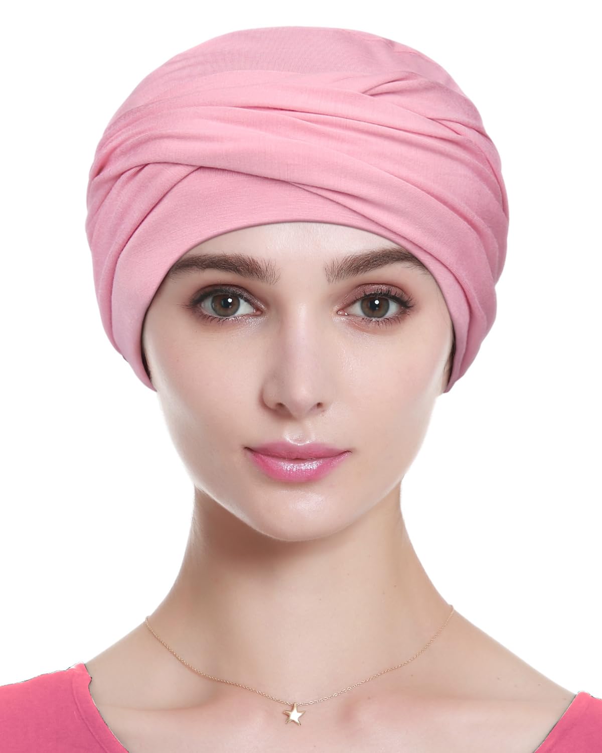Women's Twisted Turban Head Wrap - Light Pink One Size-image-9a03bbda-3609-41d4-ae73-c78cbfc6496d-114737