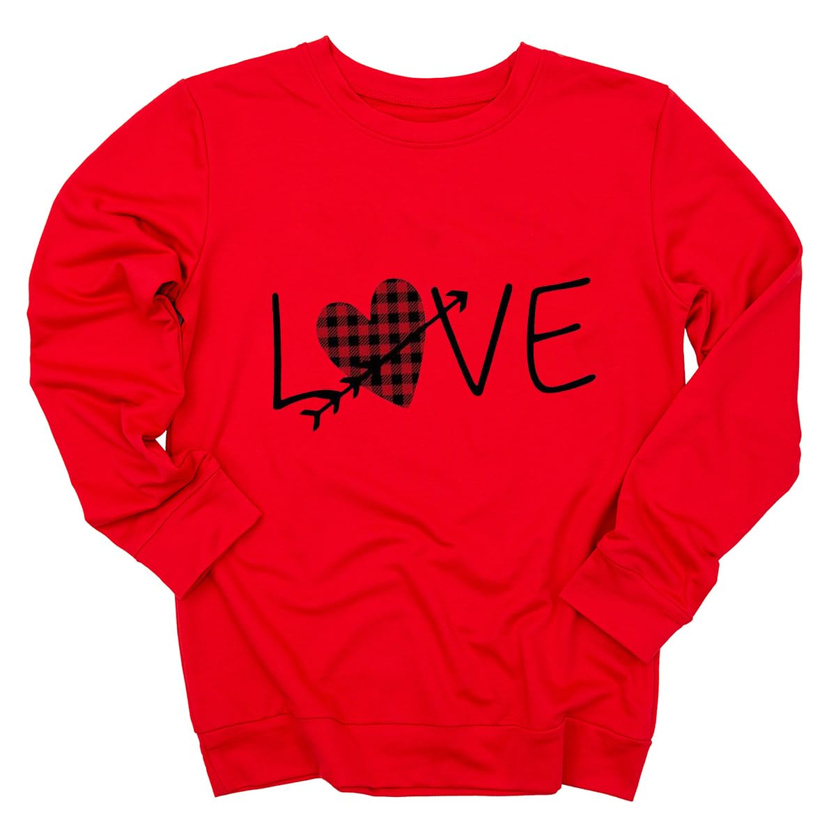 Women's Love Heart Sweatshirt - Red-5 XL-image-a9ea72f7-47dc-410c-b7b8-e98d6cf05c8a-111708