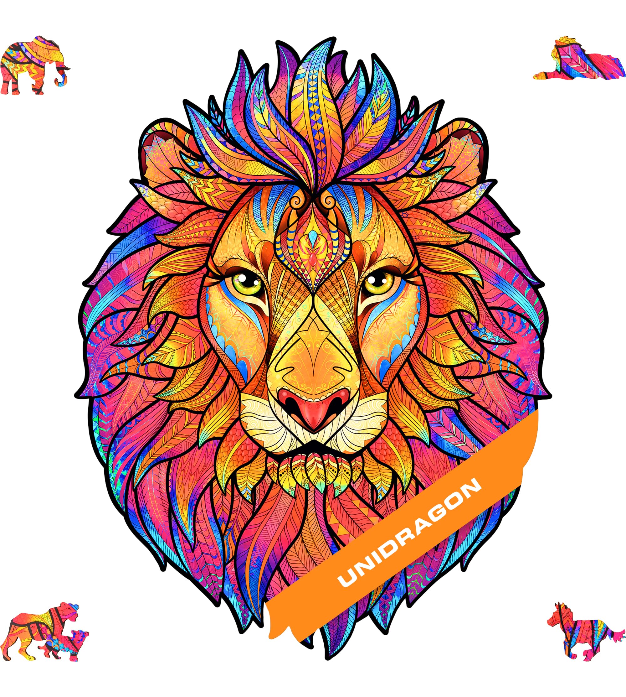 Wooden Jigsaw Puzzle Mysterious Lion - Medium 192pcs-image-4968e331-e1ad-40c5-af71-7341c5f7c501-92251