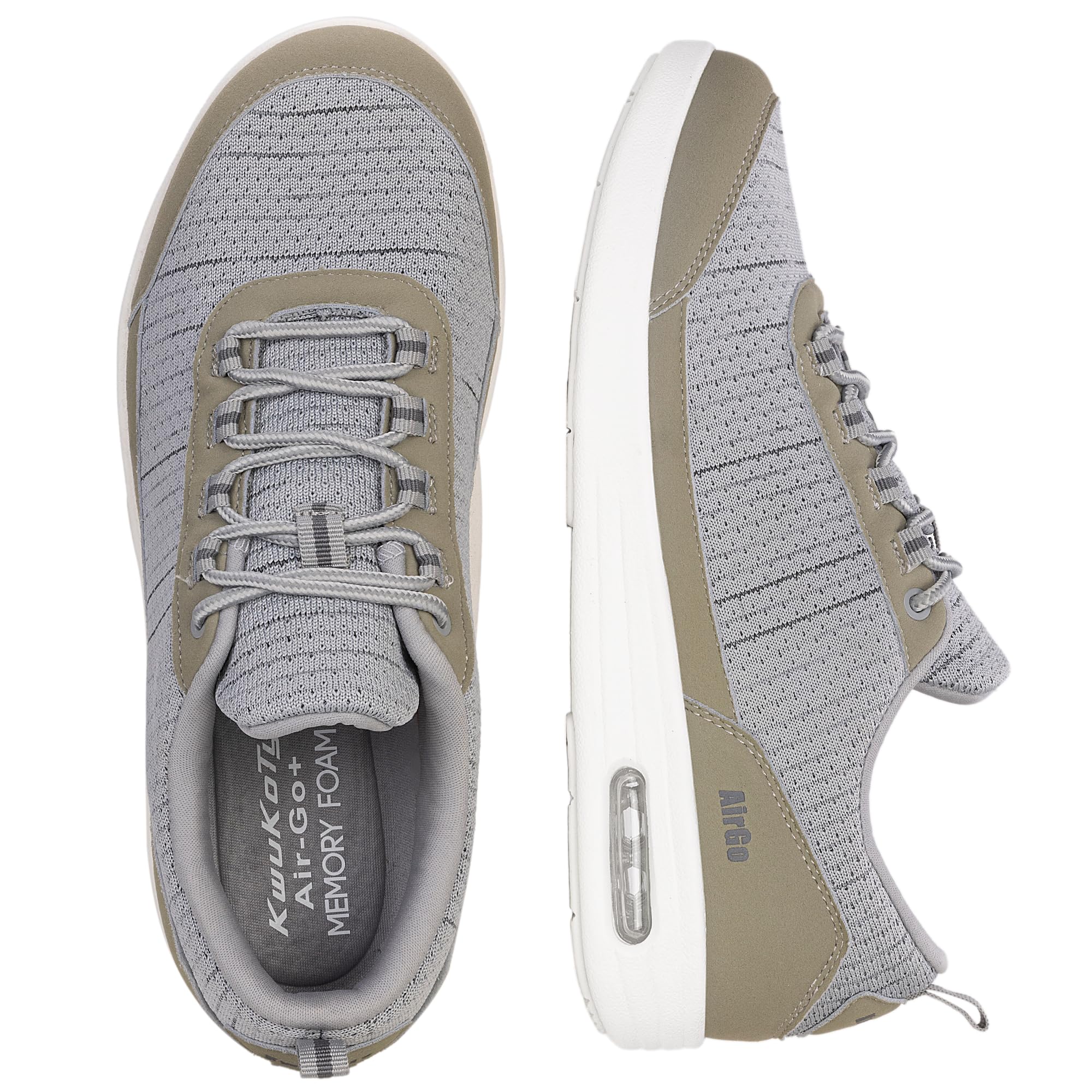 Men's Orthopaedic Walking Shoes - Grey UK 8.5-image-6530c7a5-2f6e-40aa-95f0-cd36a5b7ed34-107926