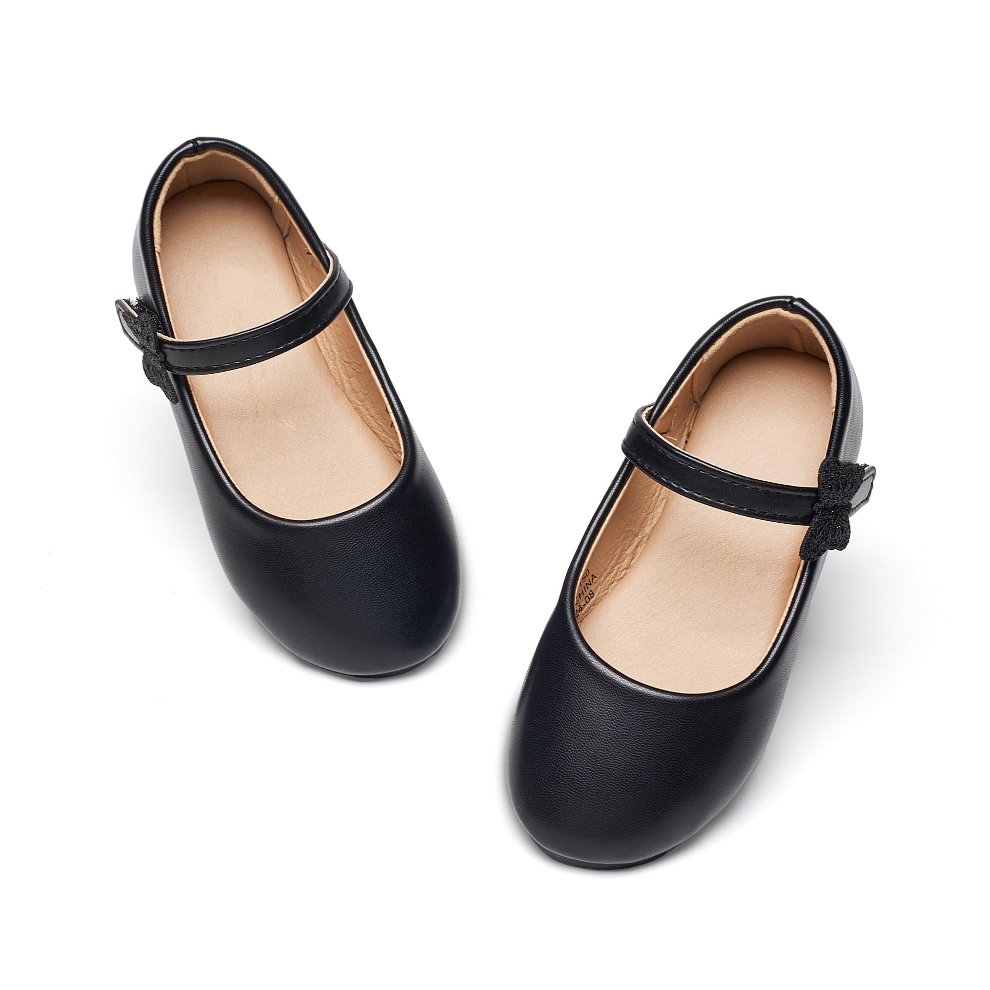 Toddler Girls Mary Jane Dress Shoes Classic Ballerina Flats Non-Slip Comf